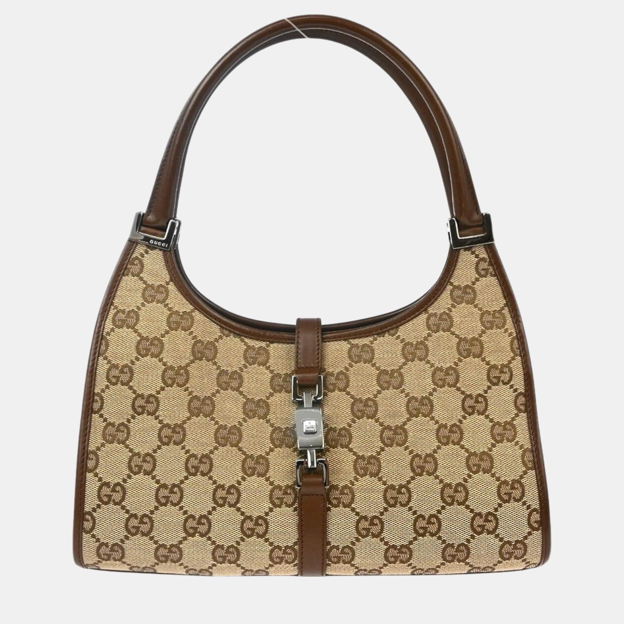 

Gucci Beige GG Canvas Jackie Handbag