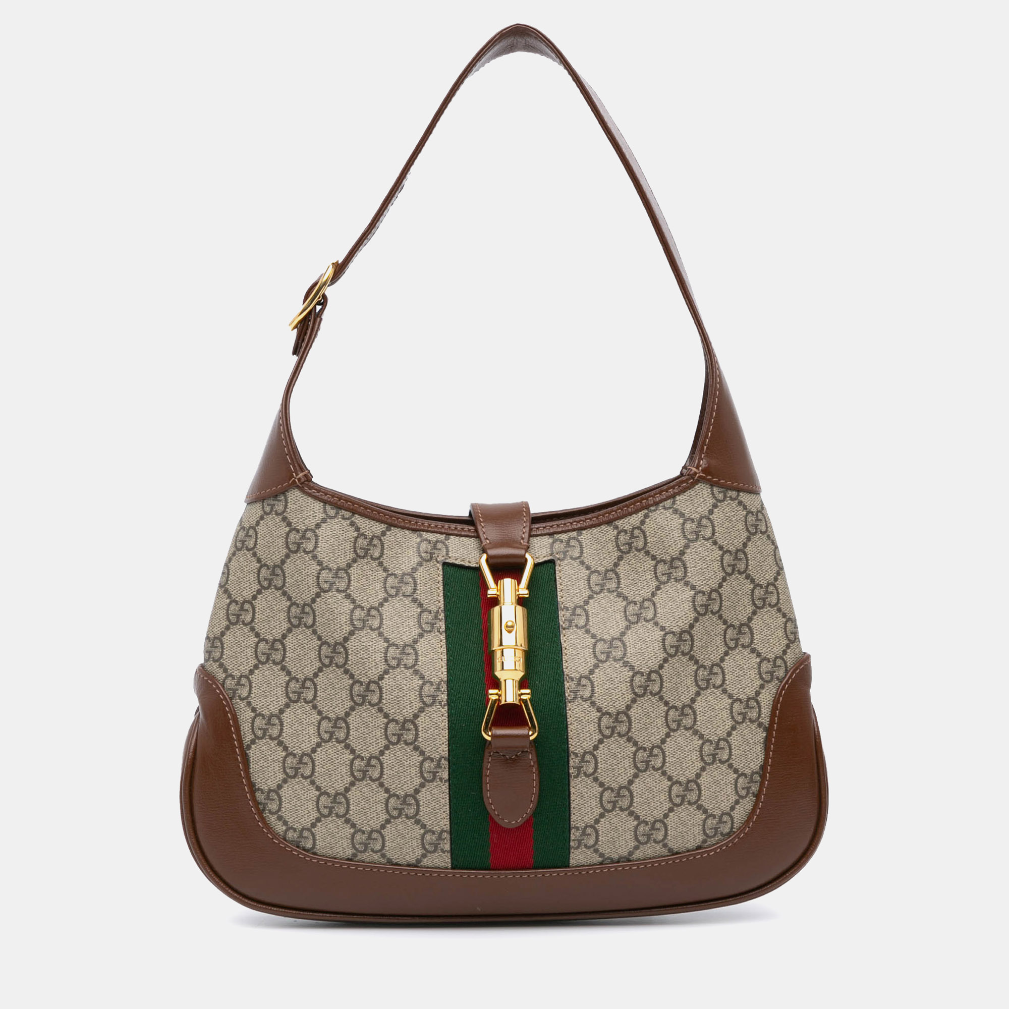 

Gucci Brown Small GG Supreme Jackie 1961 Crossbody