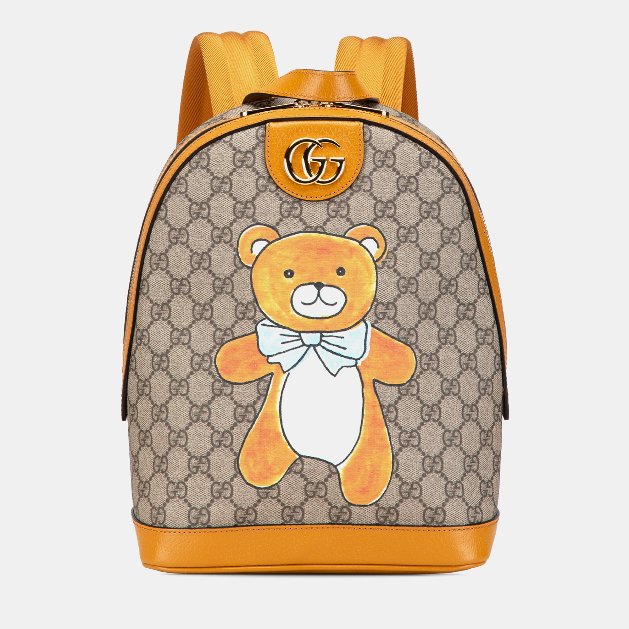 

Gucci Exo Kai GG Supreme Teddy Bear Backpack, Beige