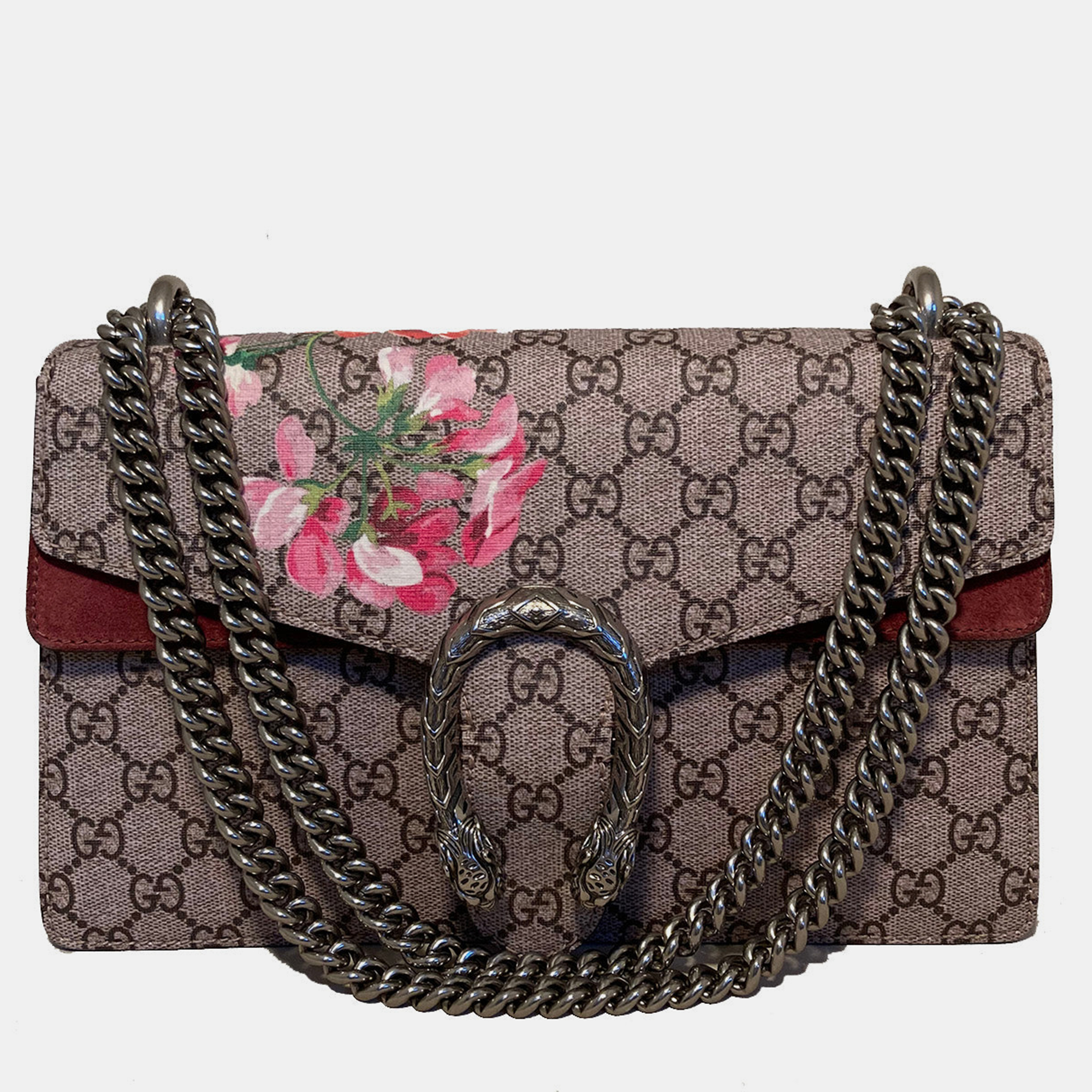 

Gucci Dionysus Small Gg Blooms Shoulder Bag, Brown