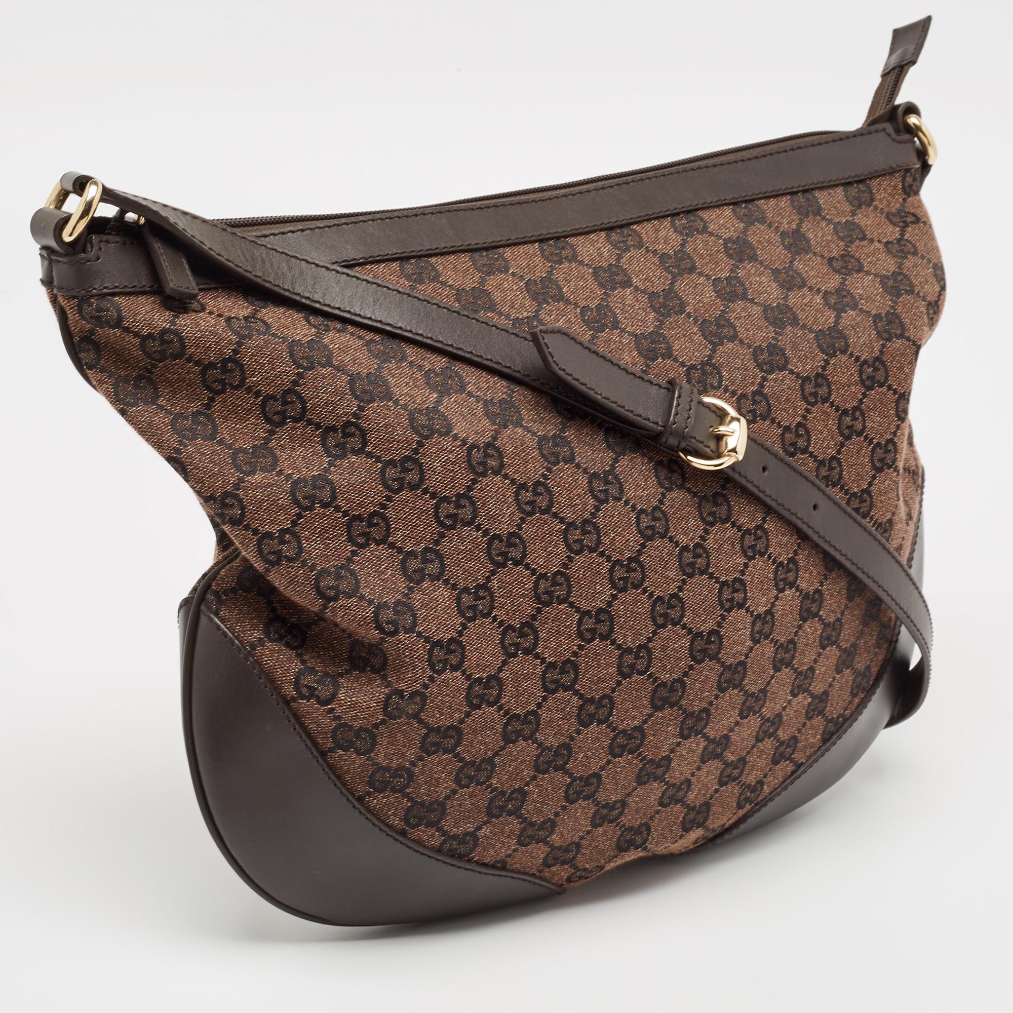 Gucci Brown GG Canvas Shoulder Bag 