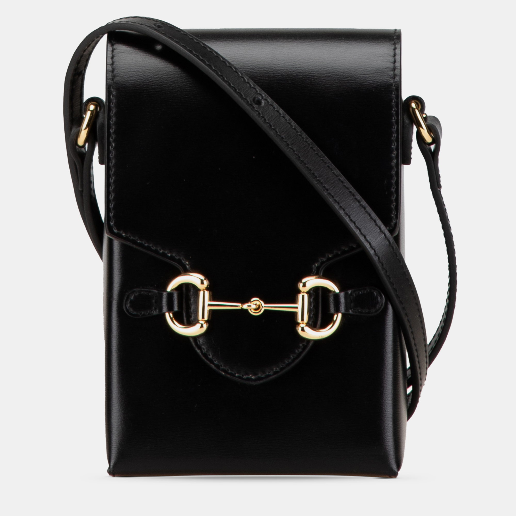 

Gucci Black Mini Leather Horsebit 1955 Crossbody