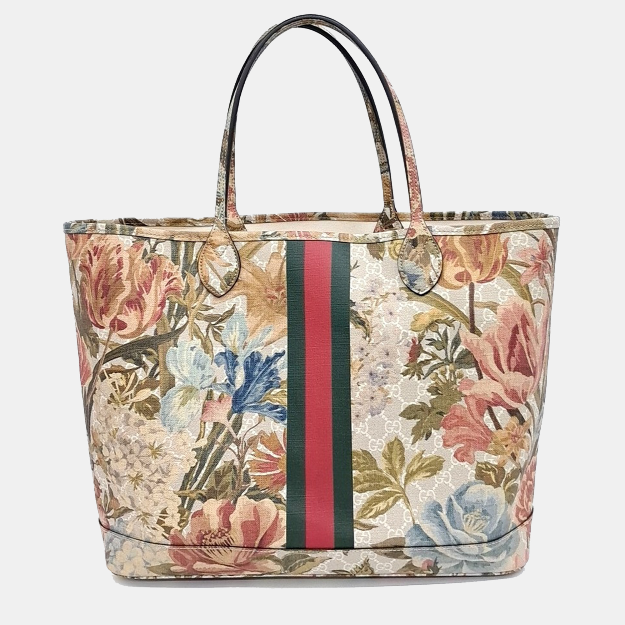 

Gucci Multicolor PVC Ophidia GG Flora Large Tote Bag