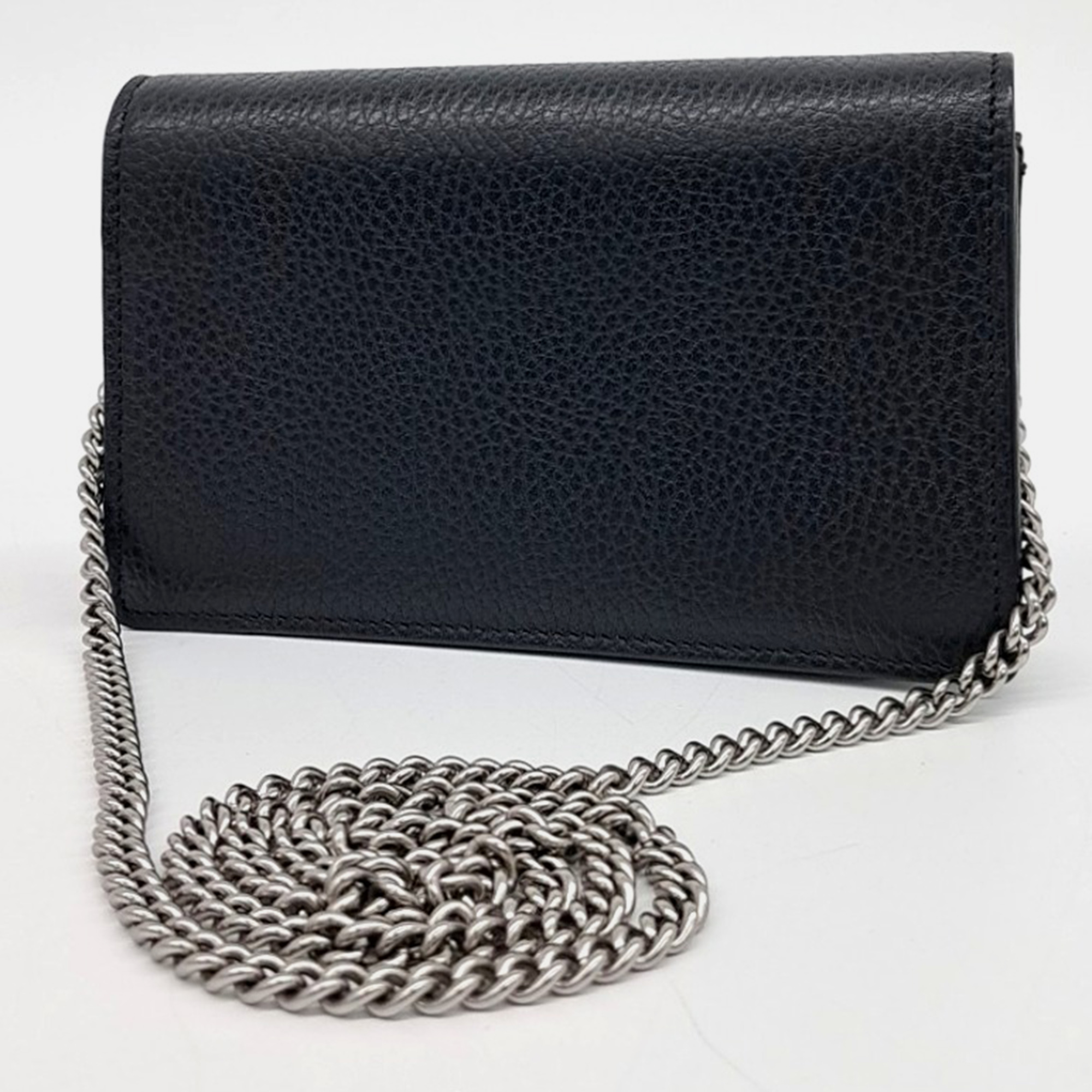 Gucci Black Leather Dionysus Mini Crossbody Bag 