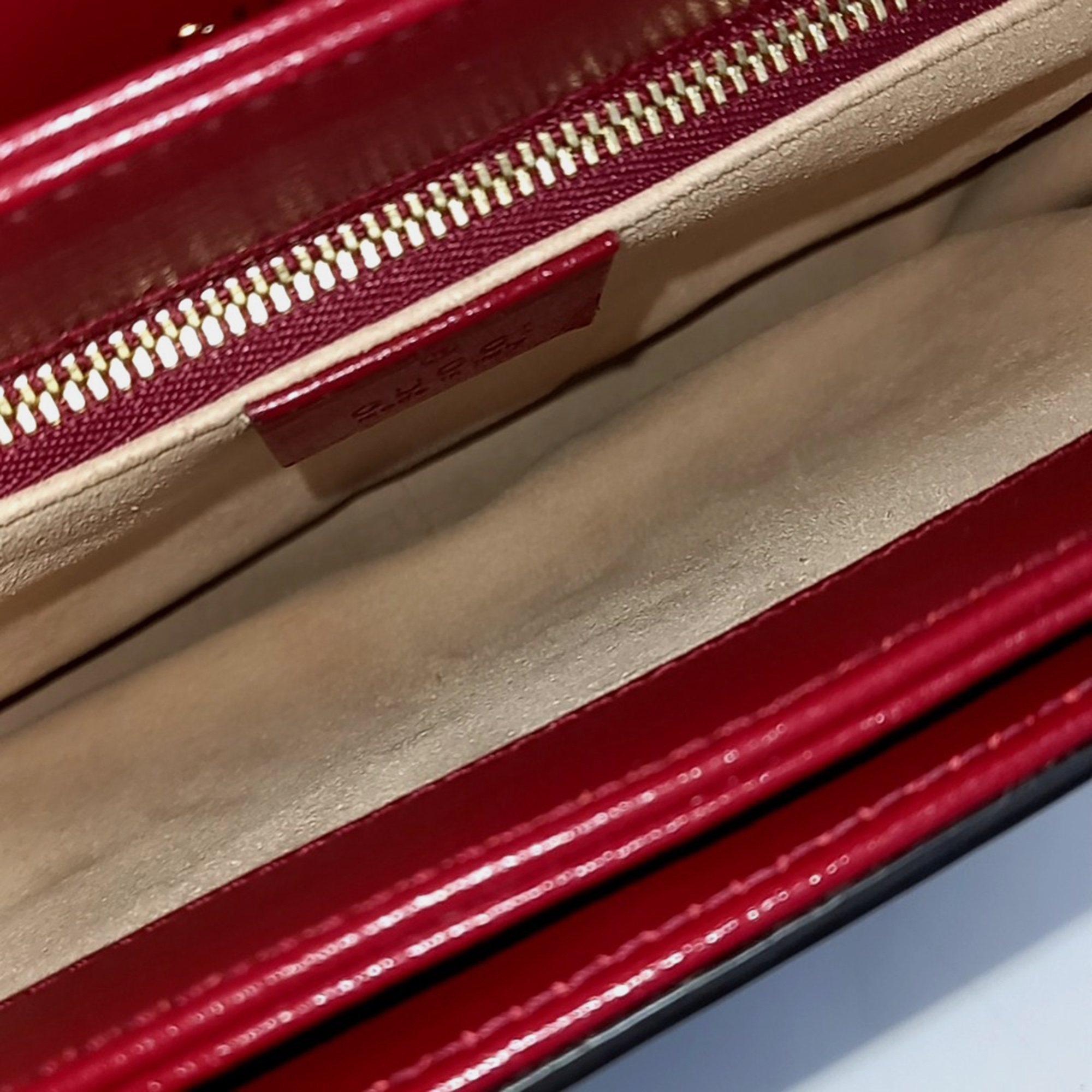 Gucci Beige Red Canvas and Leather 1955 Horsebit Shoulder Bag 