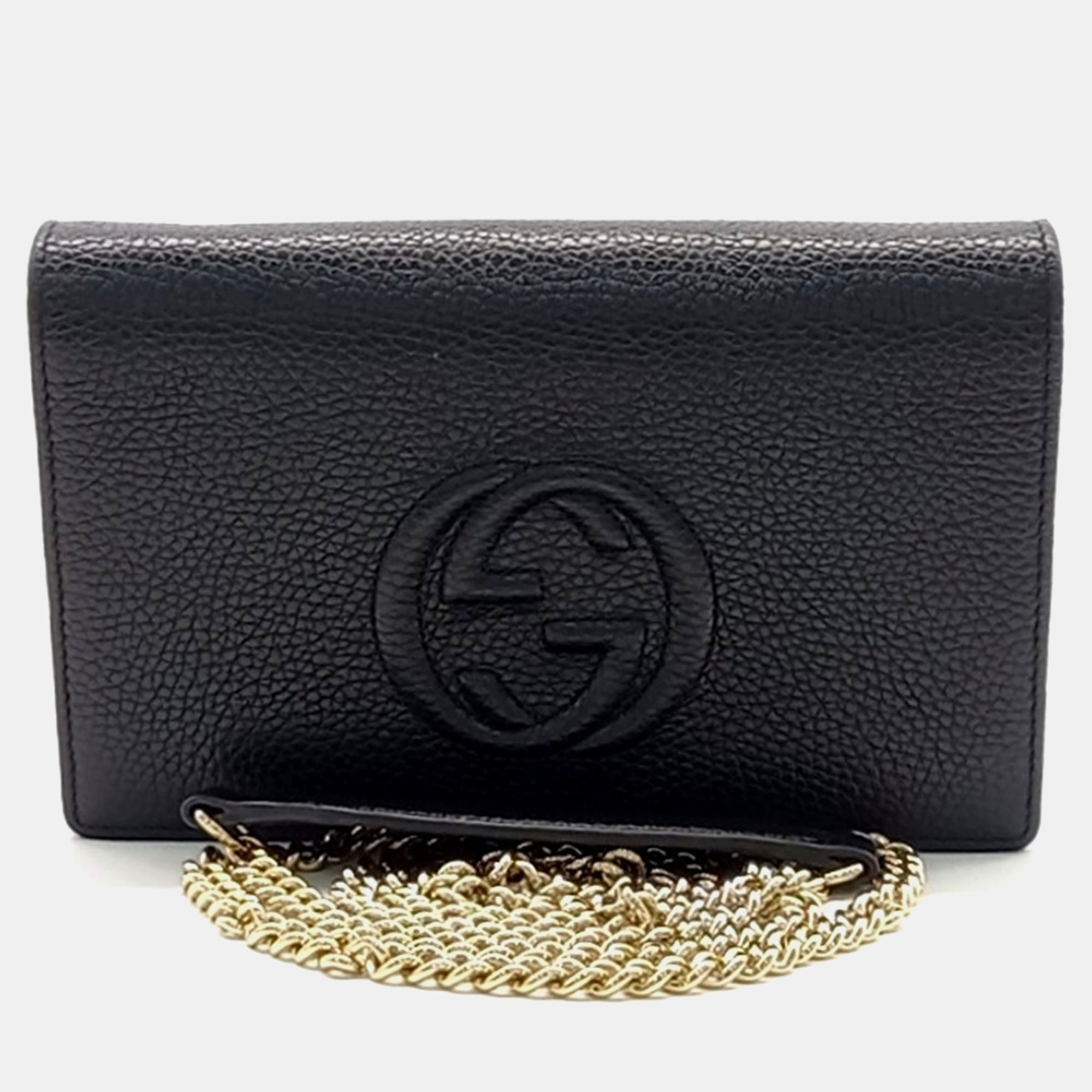 

Gucci Black Leather Soho Chain Crossbody Bag