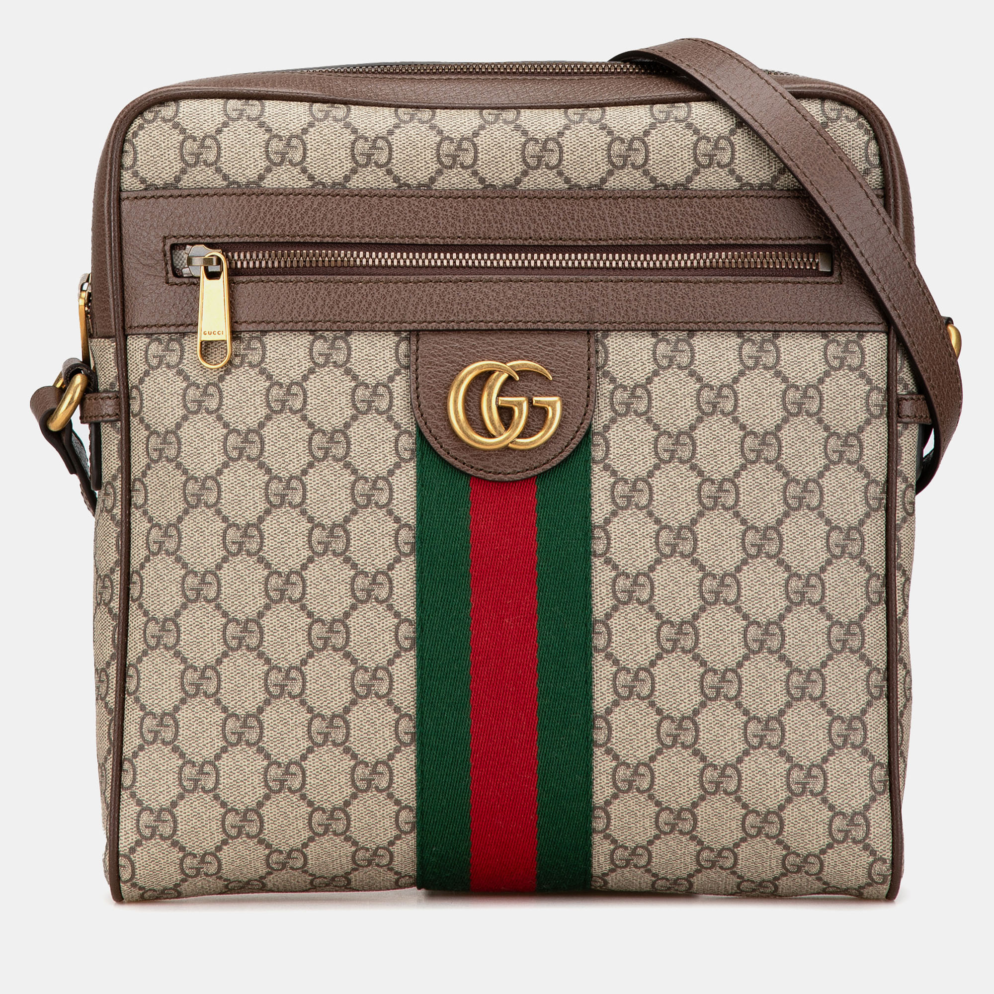 

Gucci Brown Medium GG Supreme Ophidia Crossbody