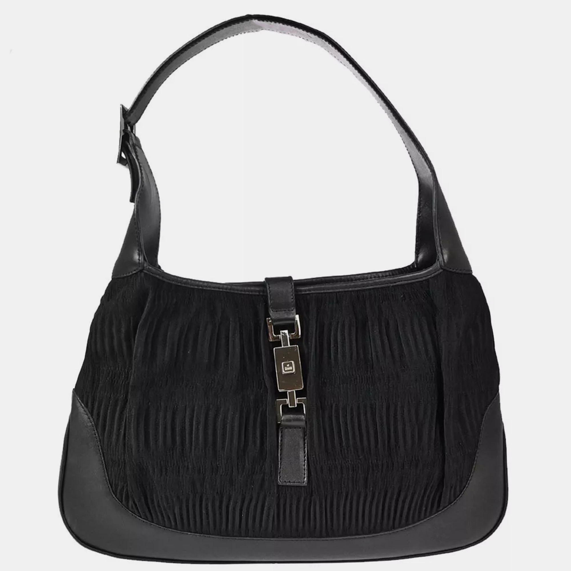 

Gucci Black GG Jackie Handbag