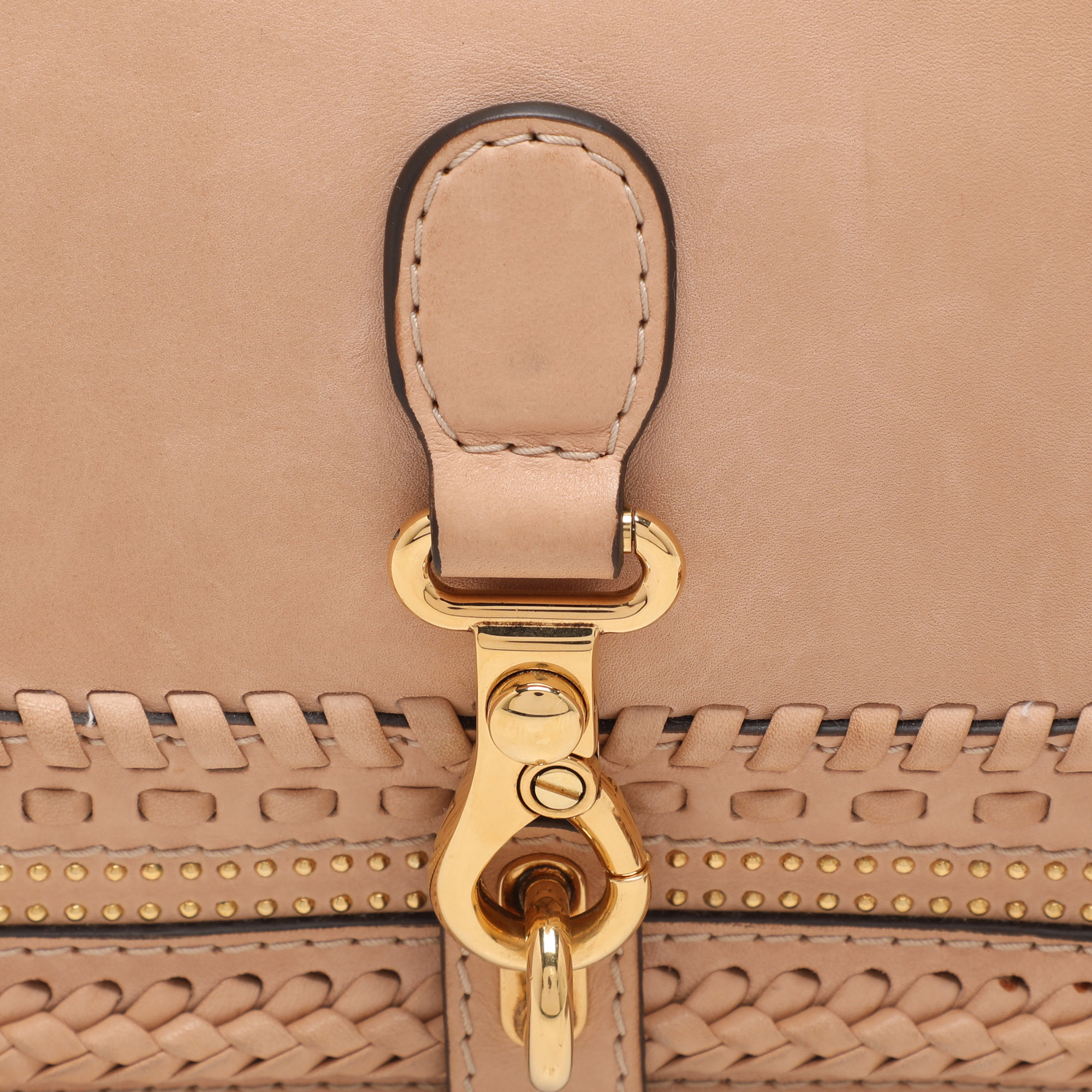 Gucci Beige Leather `Handmade` Medium Shoulder Bag 