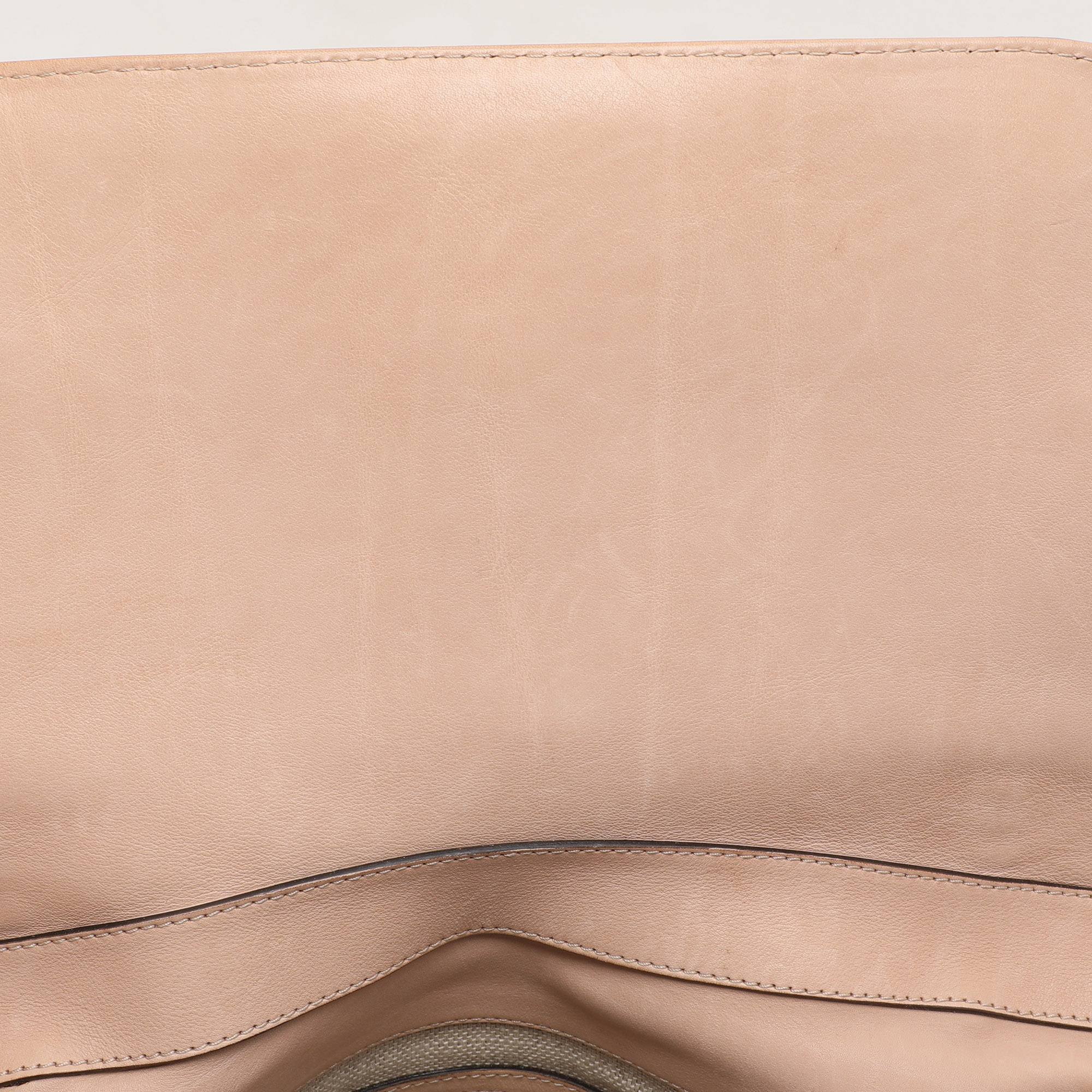 Gucci Beige Leather `Handmade` Medium Shoulder Bag 