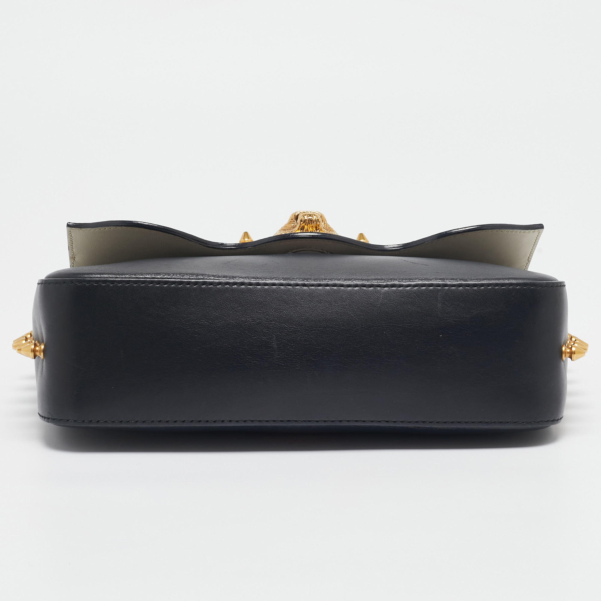 Gucci Multicolor Leather Broadway Spiked Shoulder Bag 