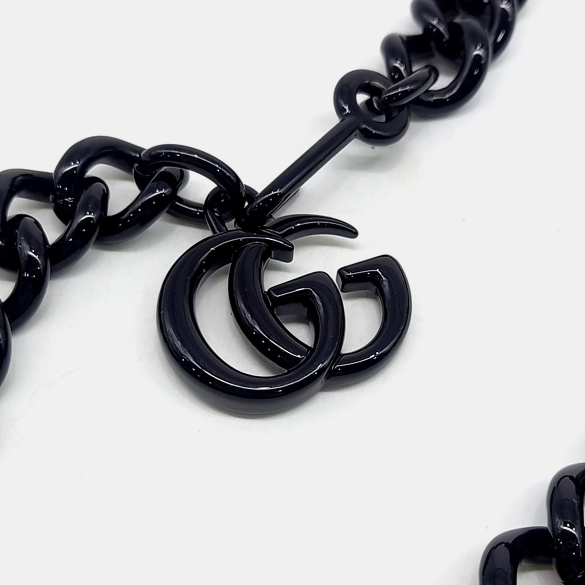 Gucci Black Leather GG Marmont belt bag 