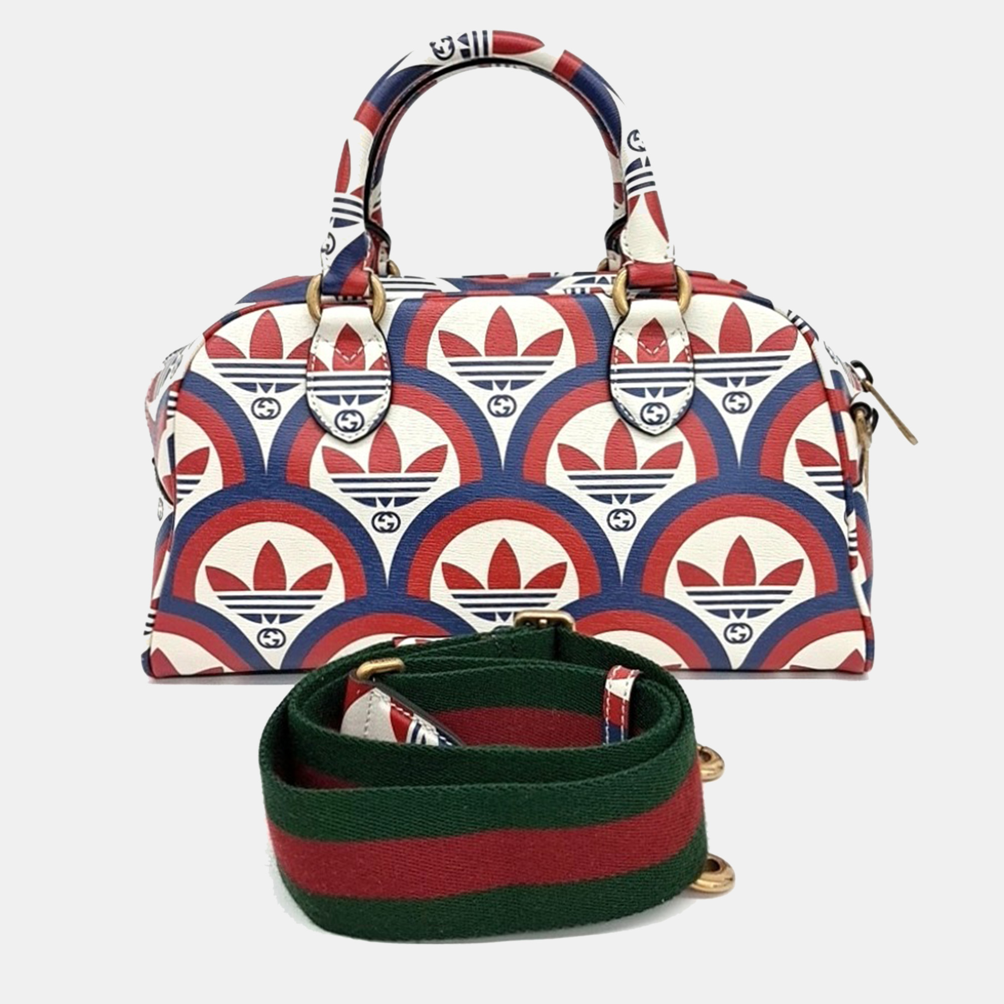 

Gucci Multicolor Red Leather Duffel Bag