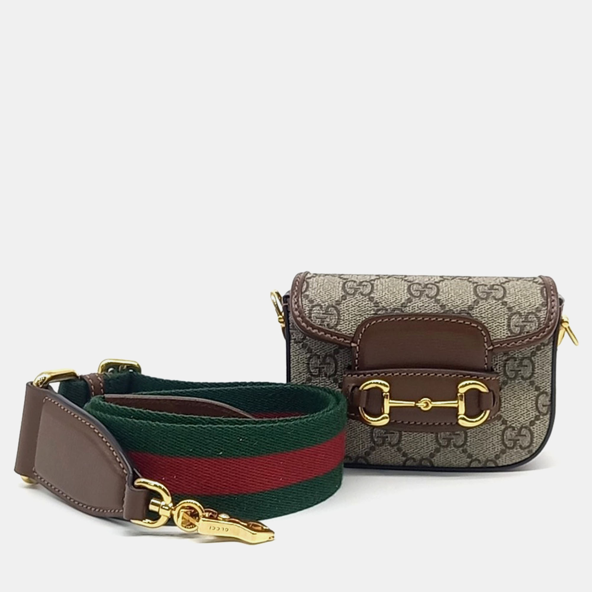 

Gucci Beige Brown 1955 Horsebit Mini Crossbody Bag