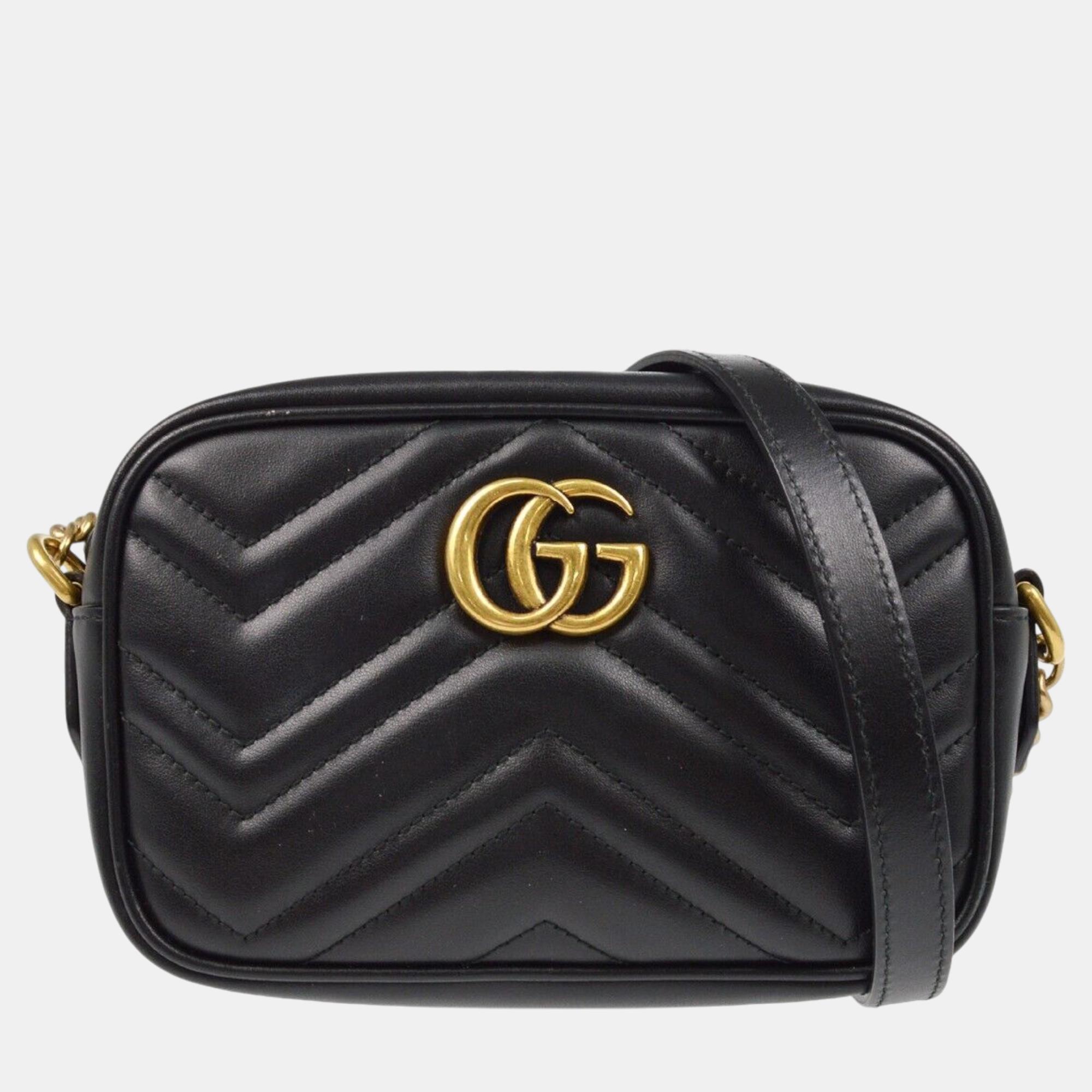 

Gucci Black Marmont Crossbody Bag