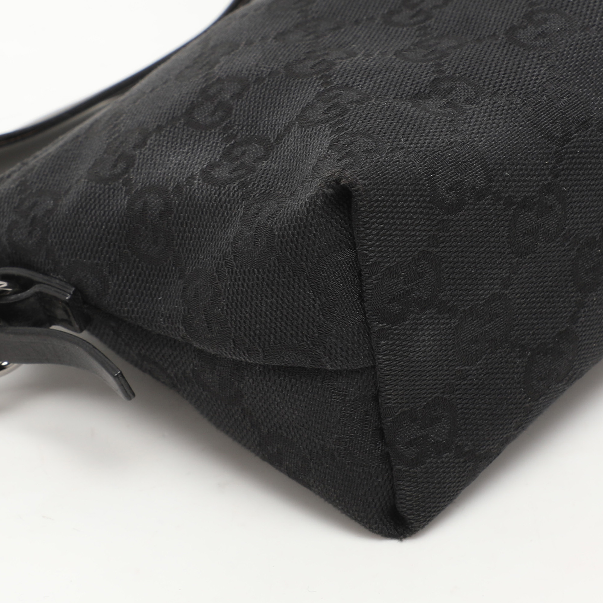 Gucci Black GG Canvas Pochette Bag 