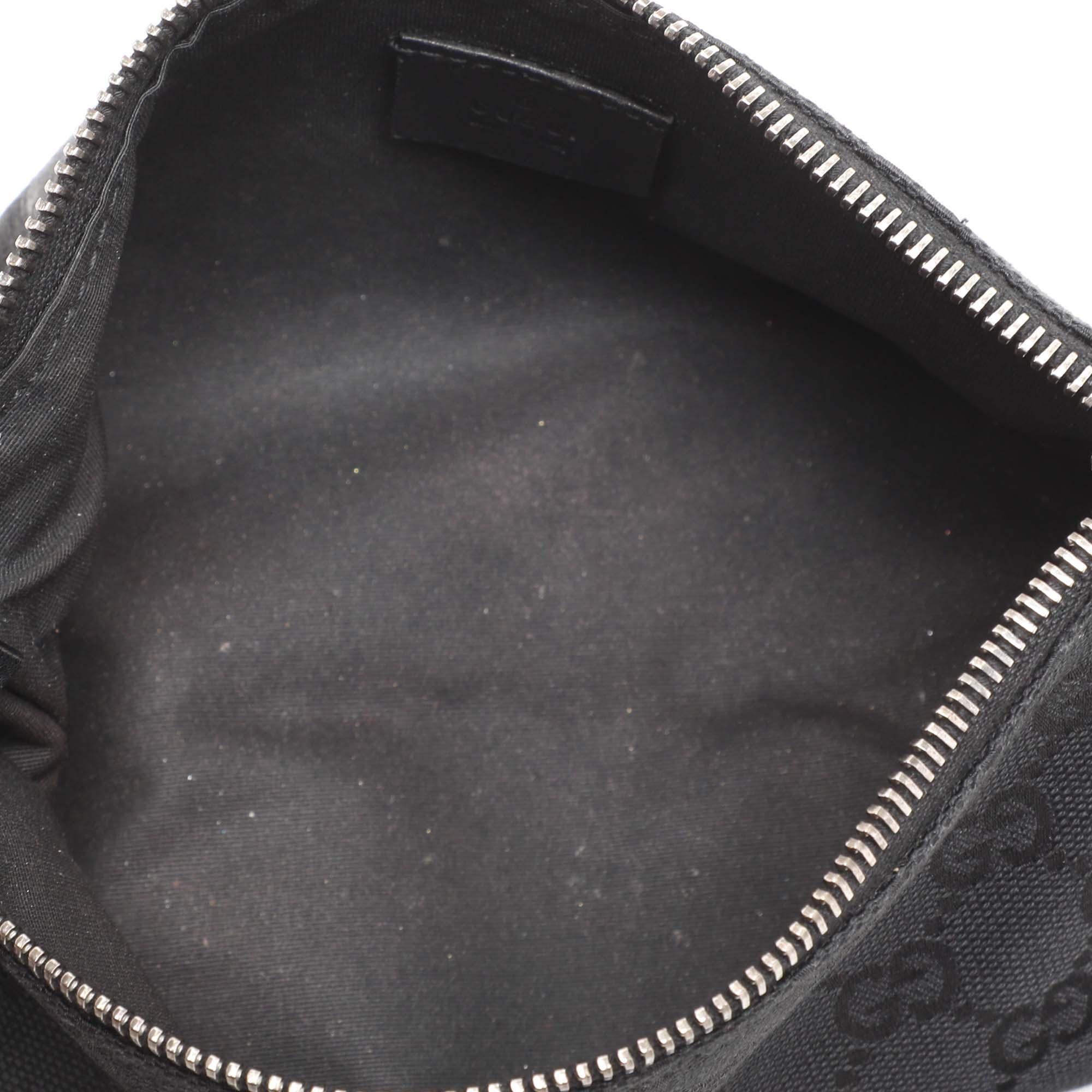 Gucci Black GG Canvas Pochette Bag 