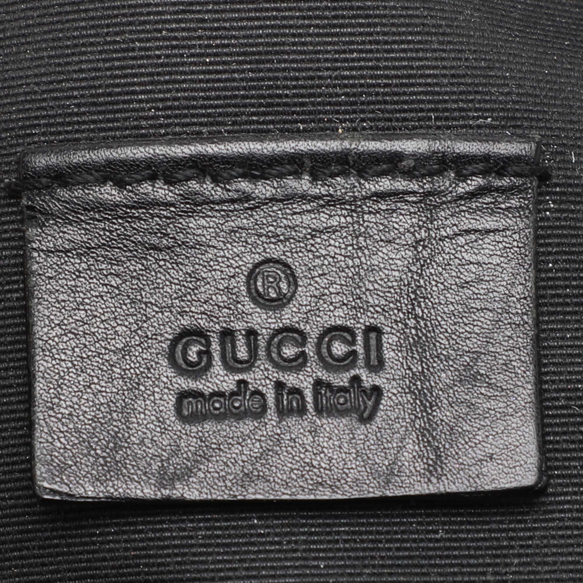 Gucci Black GG Canvas Pochette Bag 