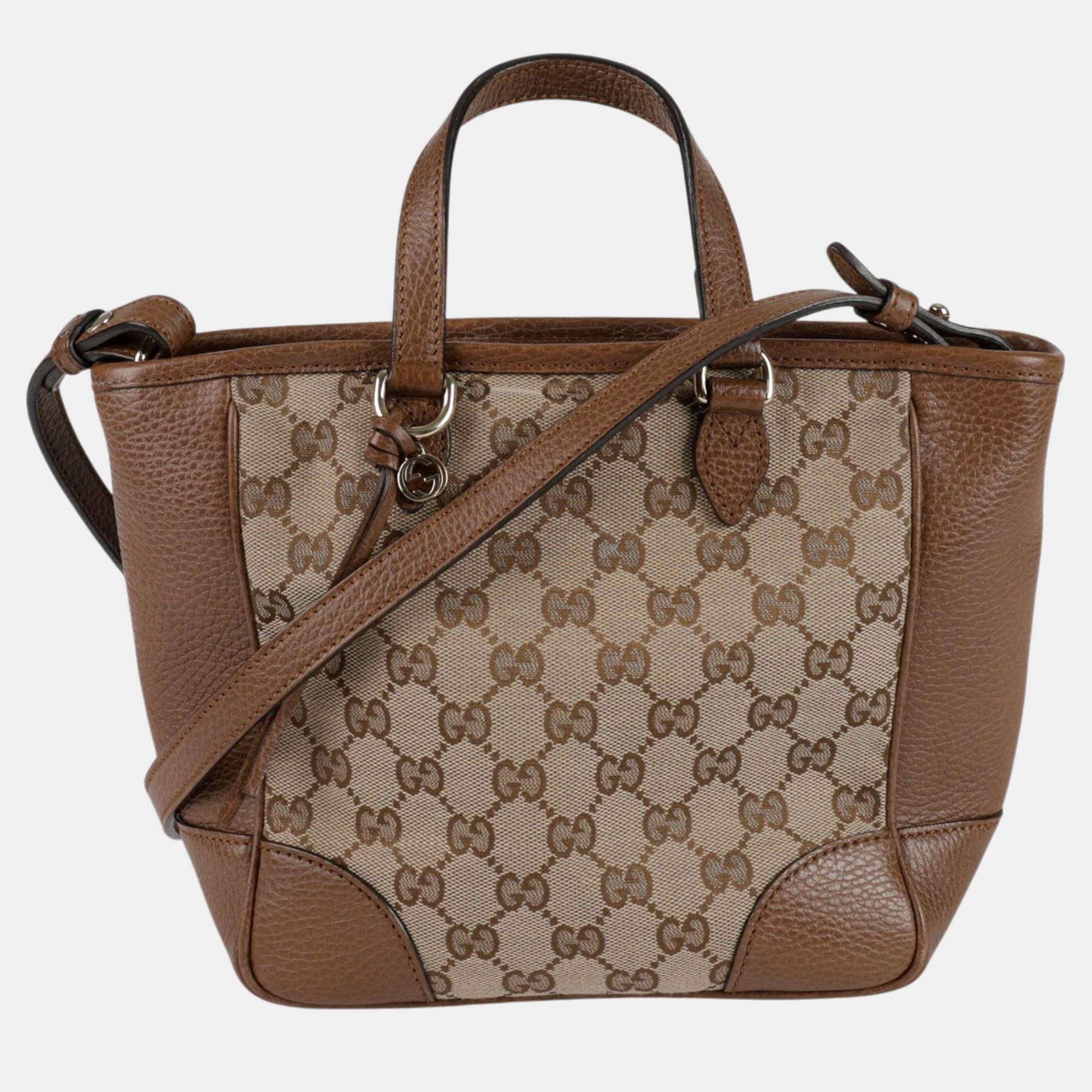 

Gucci GG Logo Tote And Shoulder Bag, Beige