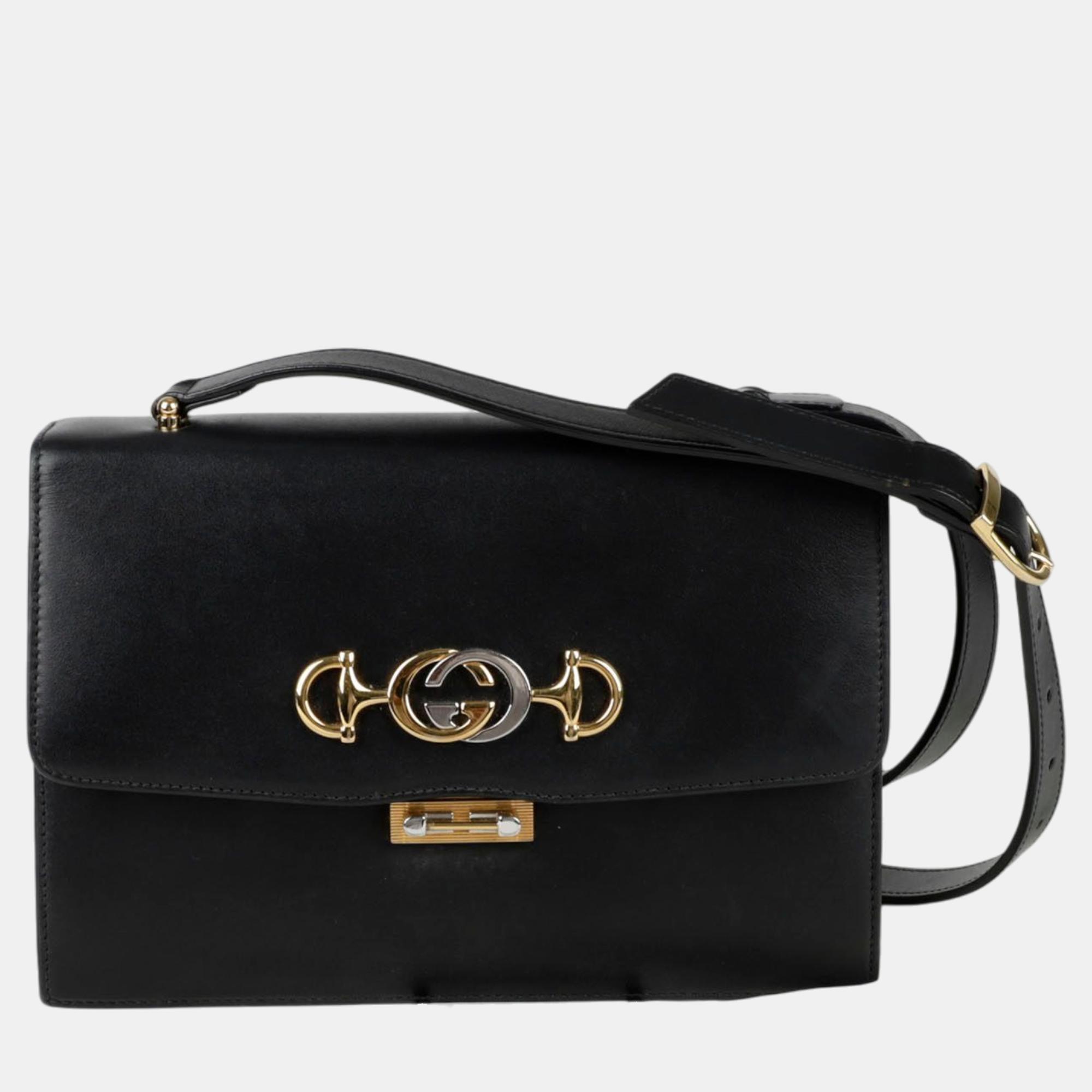 

Gucci Zumi Small Shoulder And Cross Bag, Black