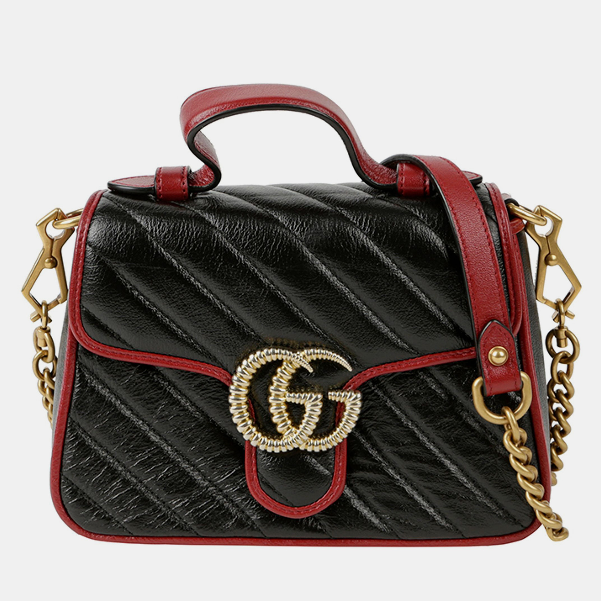 

Gucci GG Marmont Mini Top Handle Tote And Shoulder Bag, Black