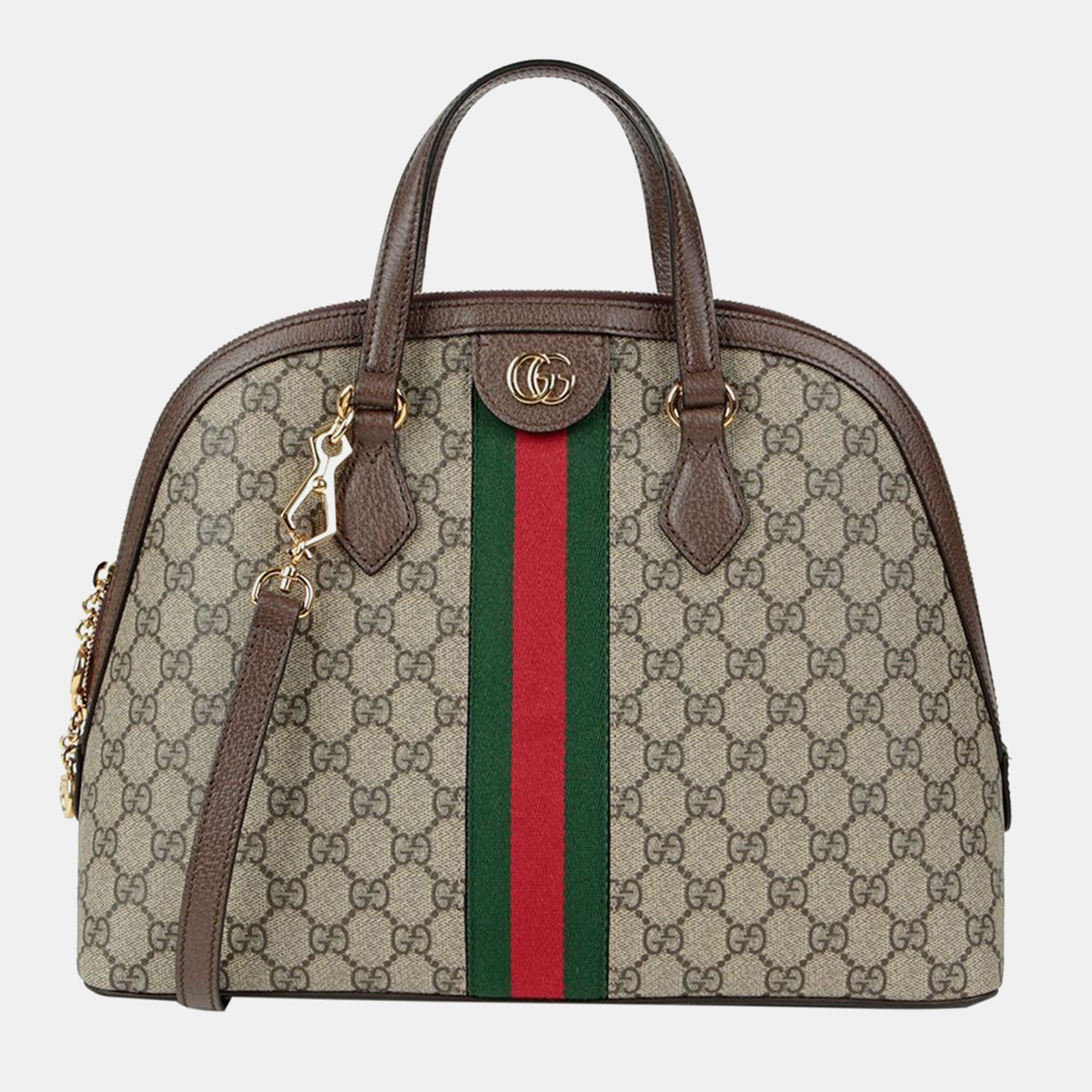 

Gucci Medium GG Supreme Canvas Ophidia Tote Bag, Beige