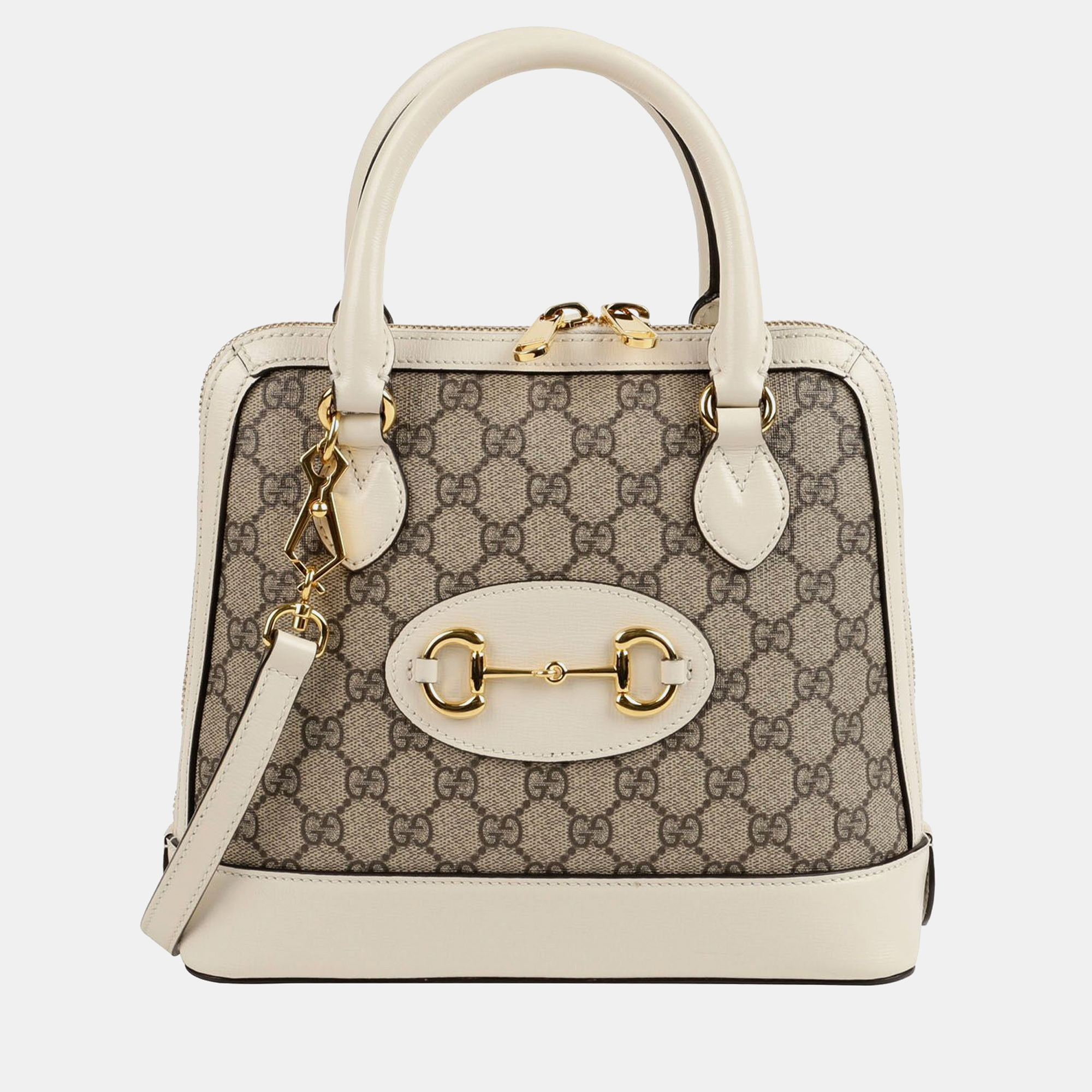 

Gucci Horsebit 1955 Small Top Handle Tote And Crossbody Bag, Beige