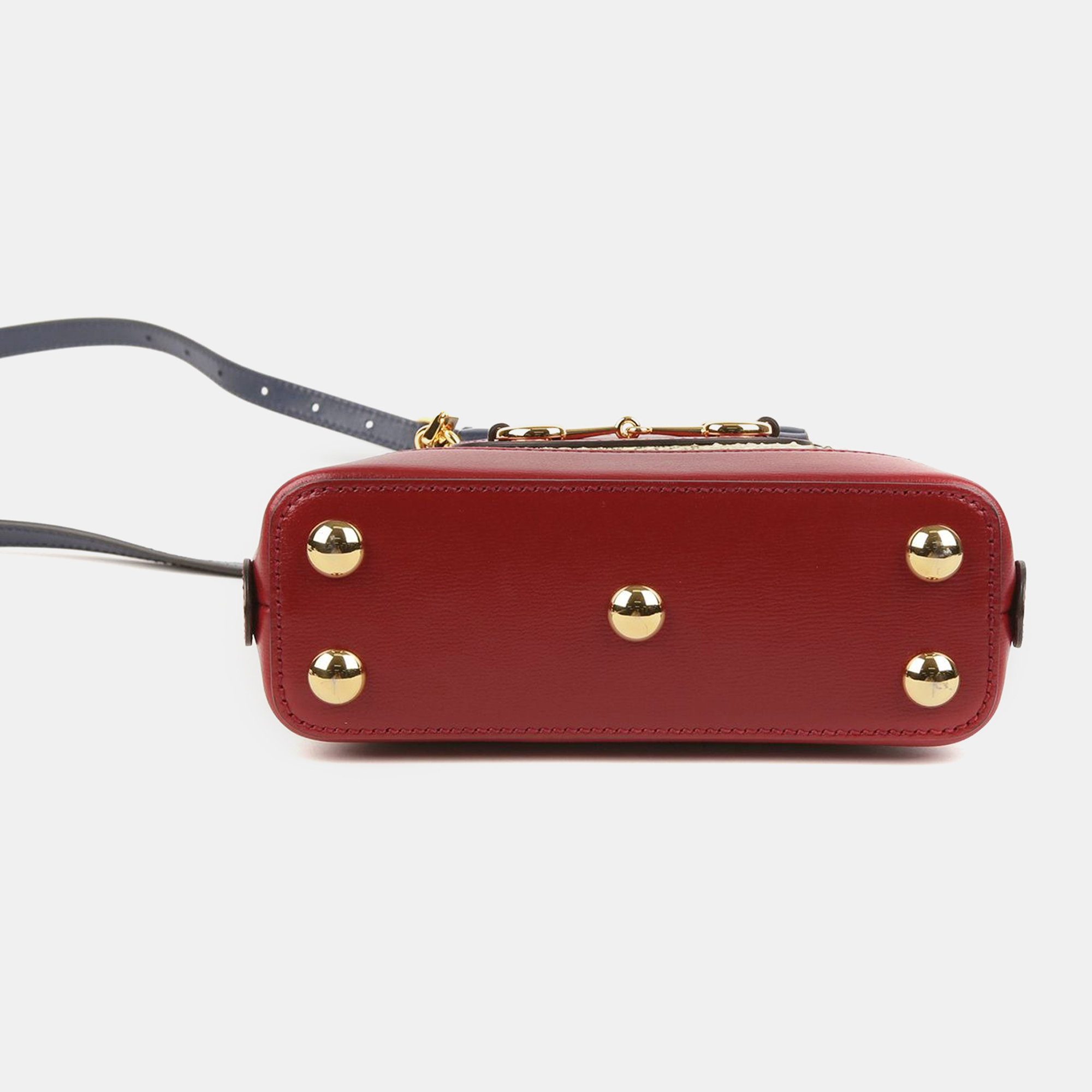 Gucci Mini Leather Trimmed Python Horsebit 1955 Tote And Shoulder Bag 