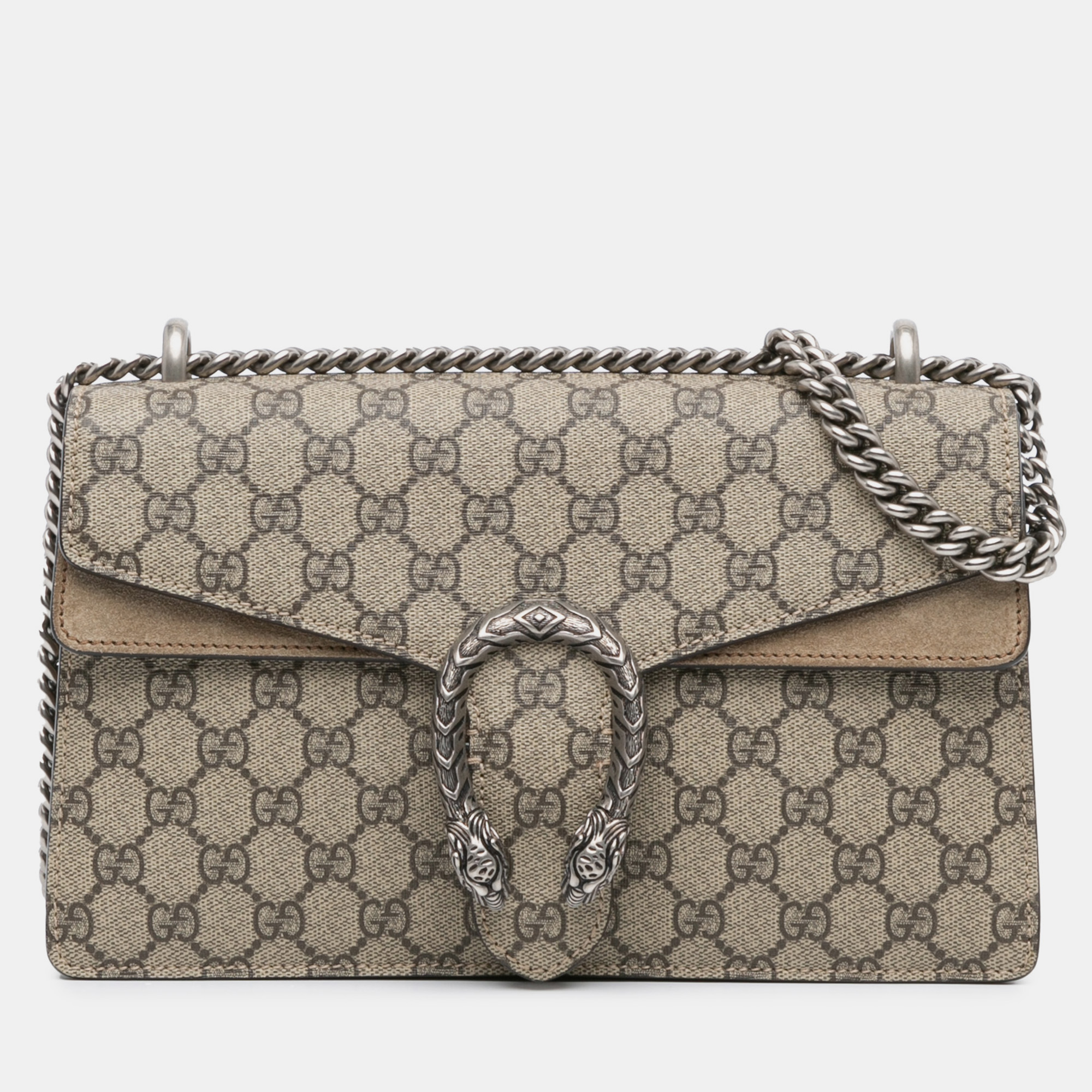 

Gucci Beige Small GG Supreme Dionysus Shoulder Bag