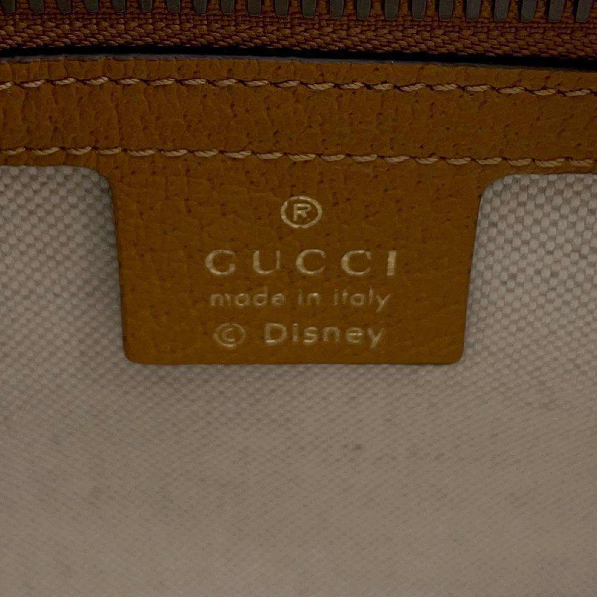 Gucci Gucci X Disney Mini Gg Supreme Beige Leather Mini Gg Supremecanvas Waist Pouch 