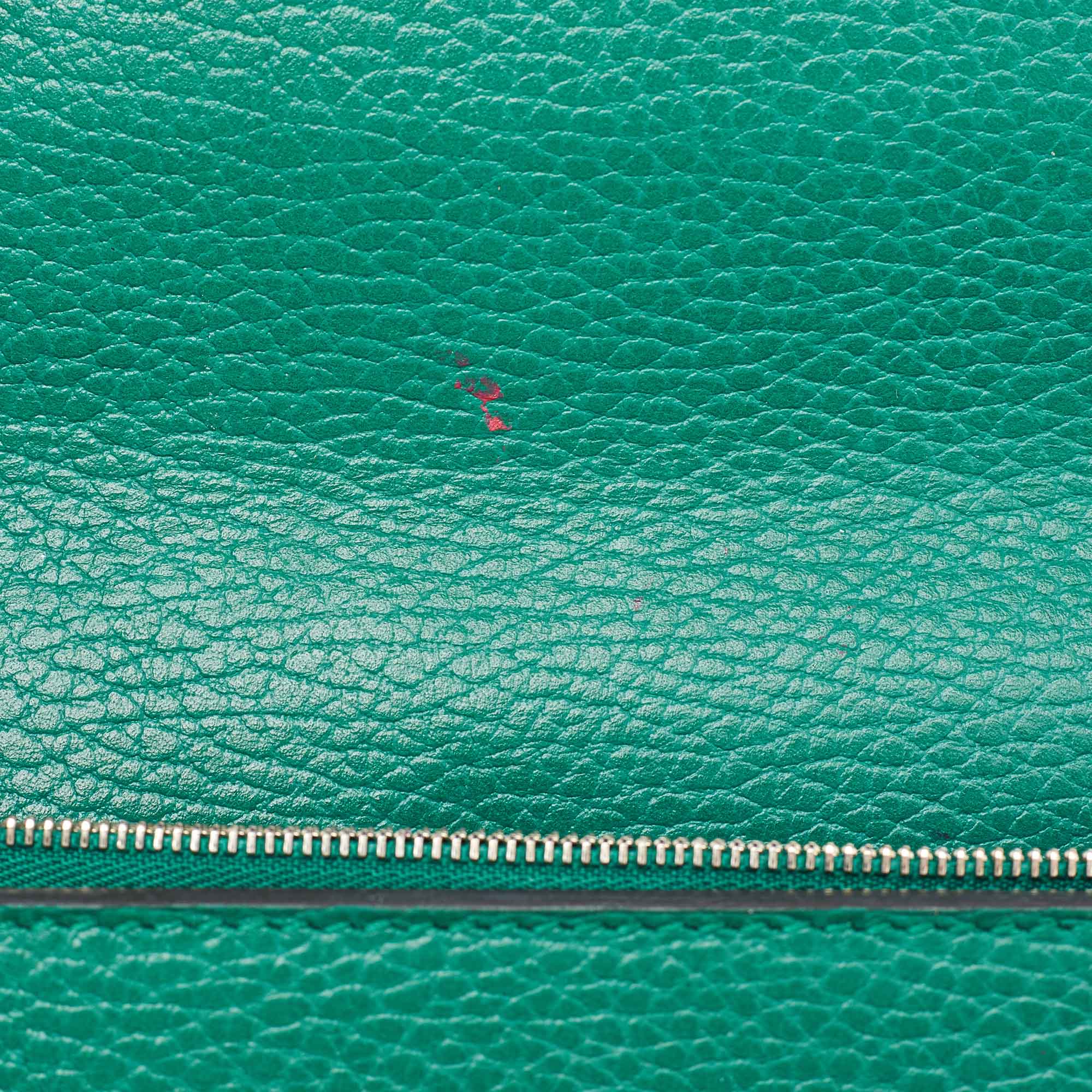 Gucci Green Leather Dionysus Mini Wallet on Chain 