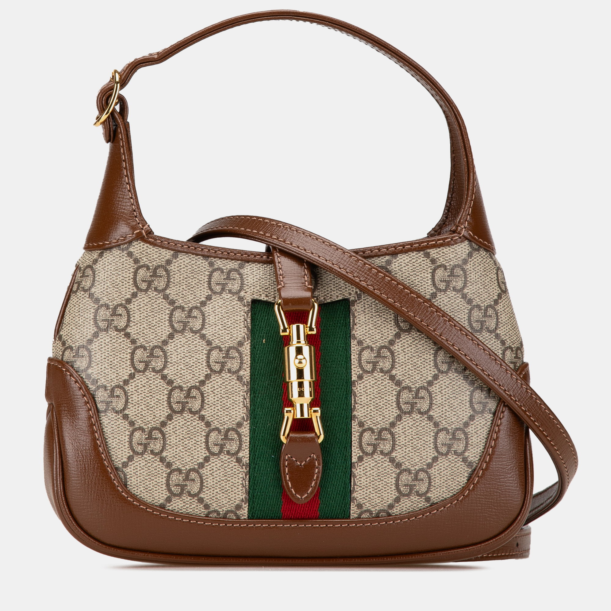 

Gucci Brown Mini GG Supreme Jackie 1961 Crossbody