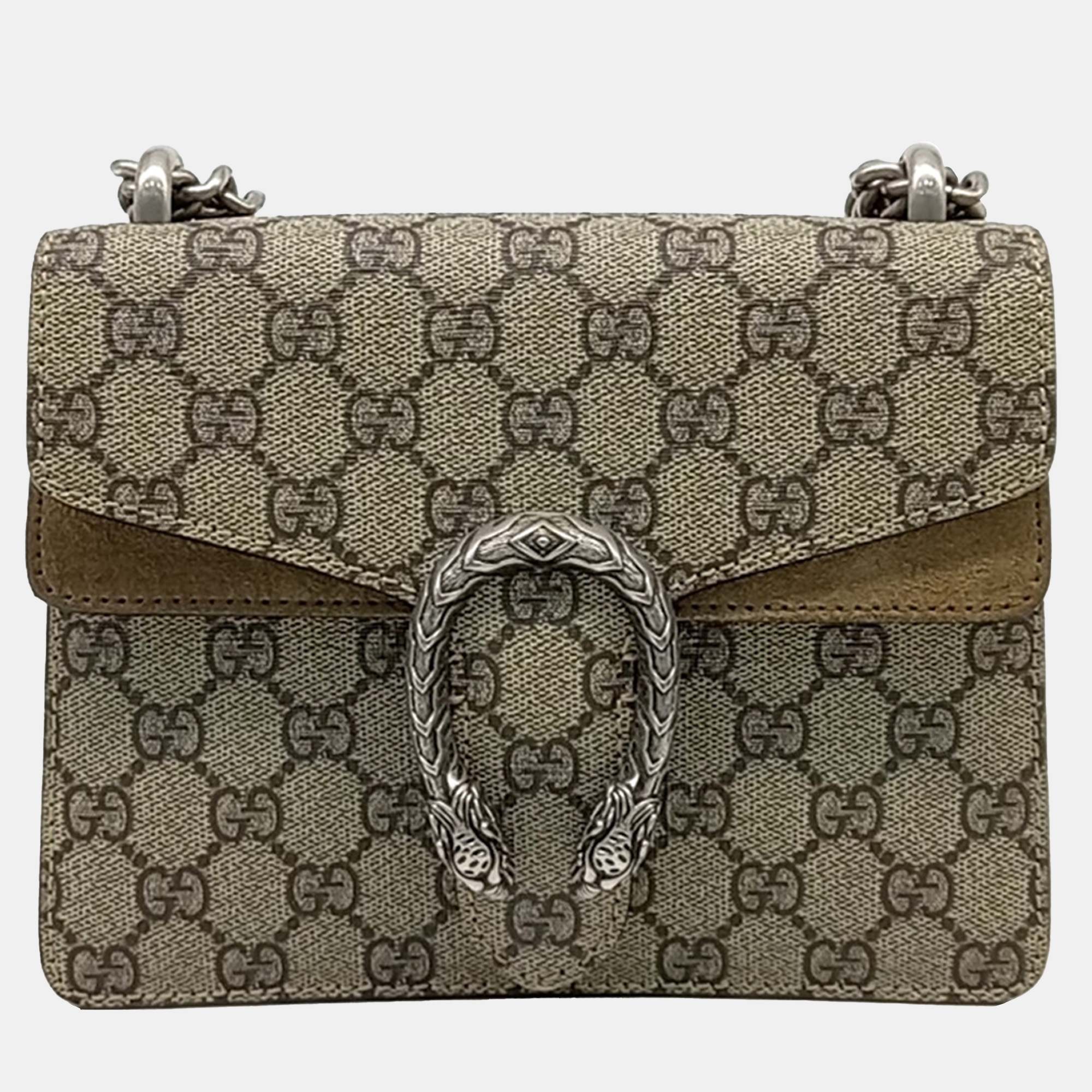 

Gucci Beige Canvas Dionysus Crossbody Bag