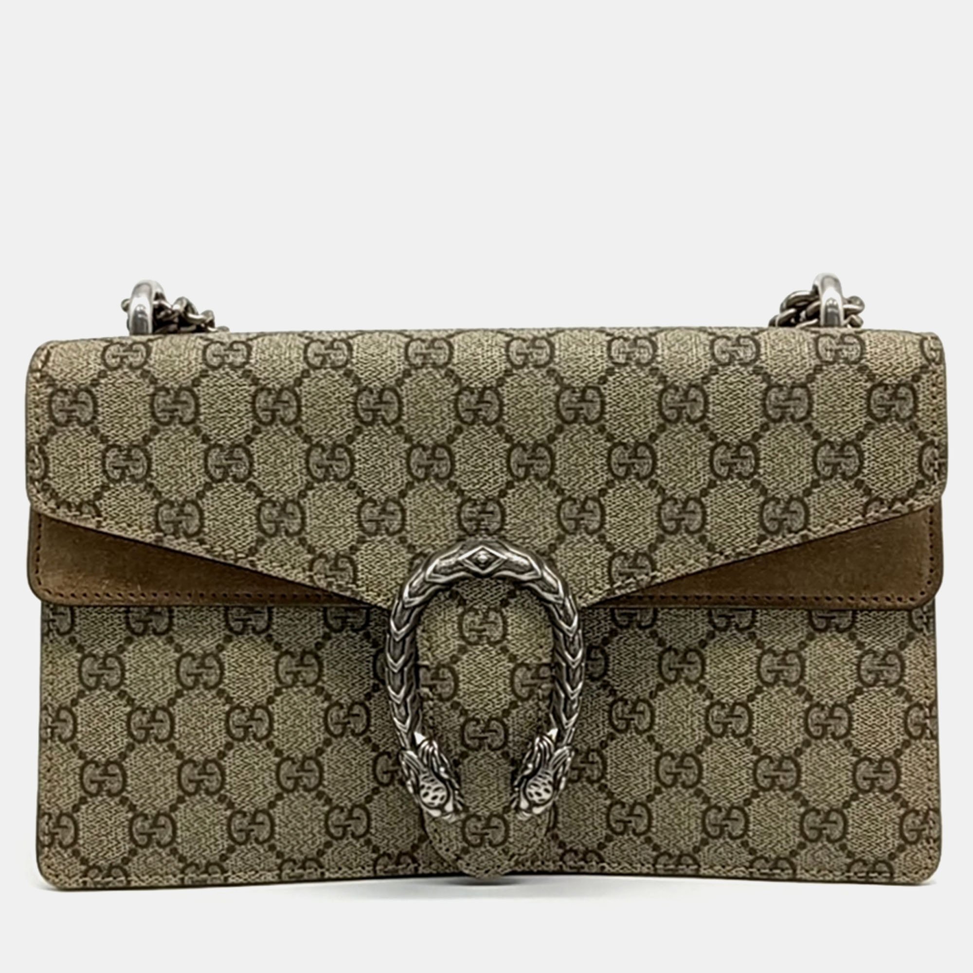 

Gucci Beige Fabric Dionysus Chain Shoulder Bag