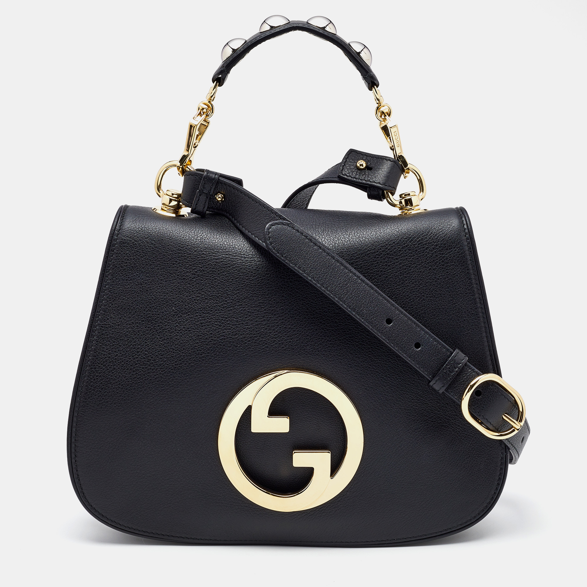 

Gucci Black Leather  Blondie Top Handle Bag