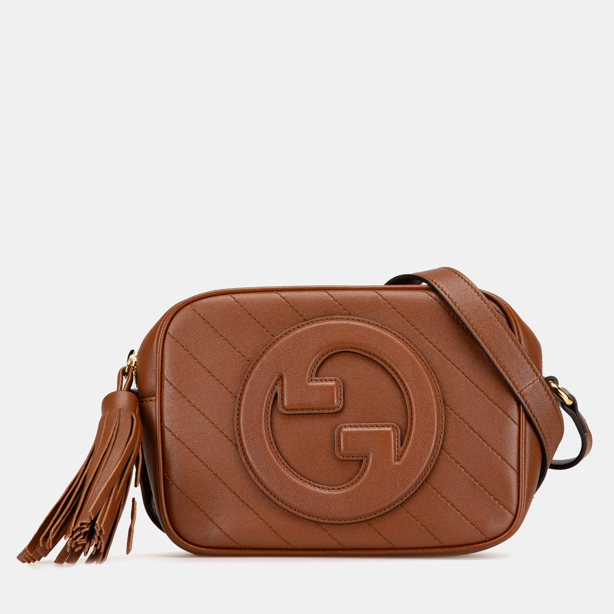 

Gucci Brown Small Leather Blondie Crossbody