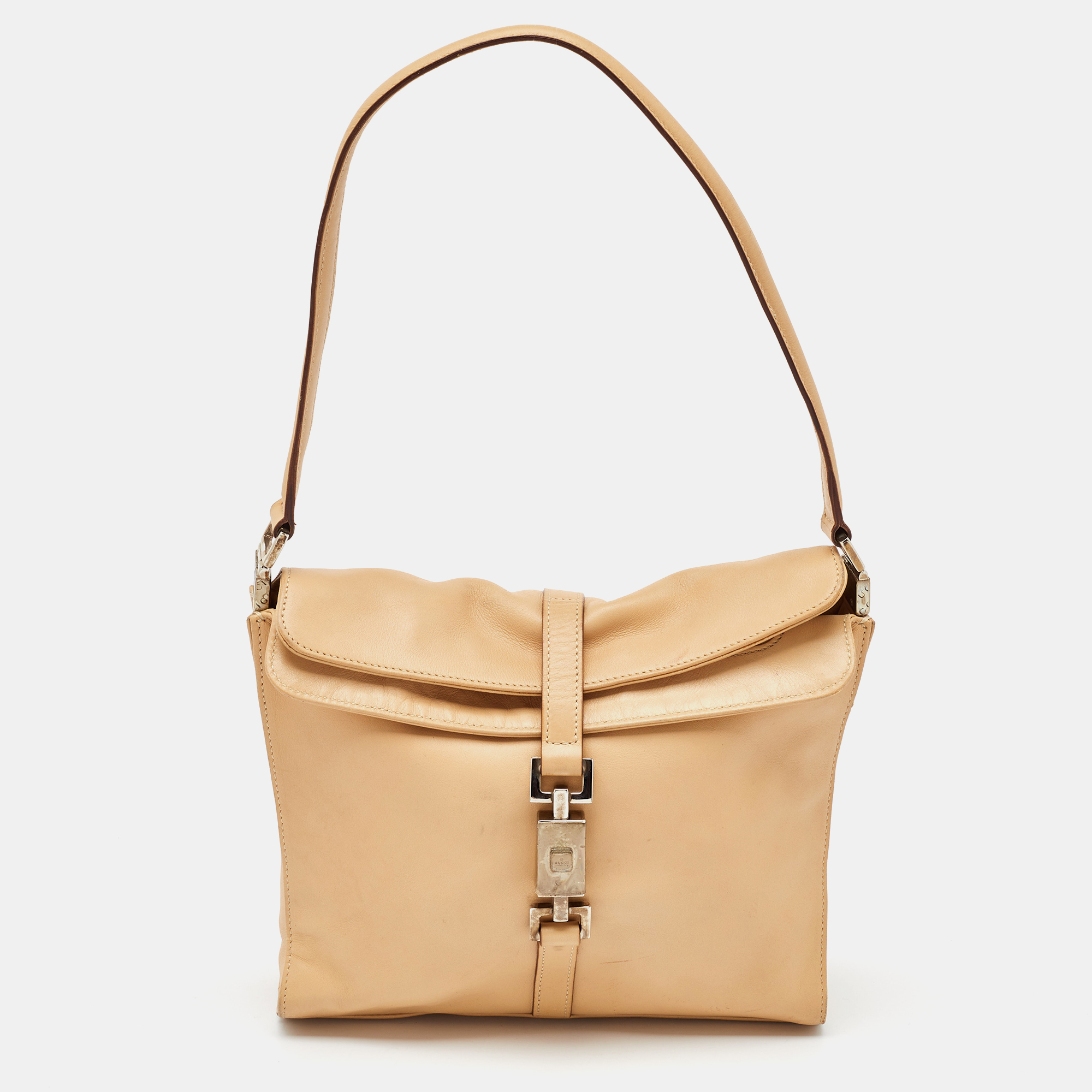 

Gucci Beige Leather Jackie Shoulder Bag