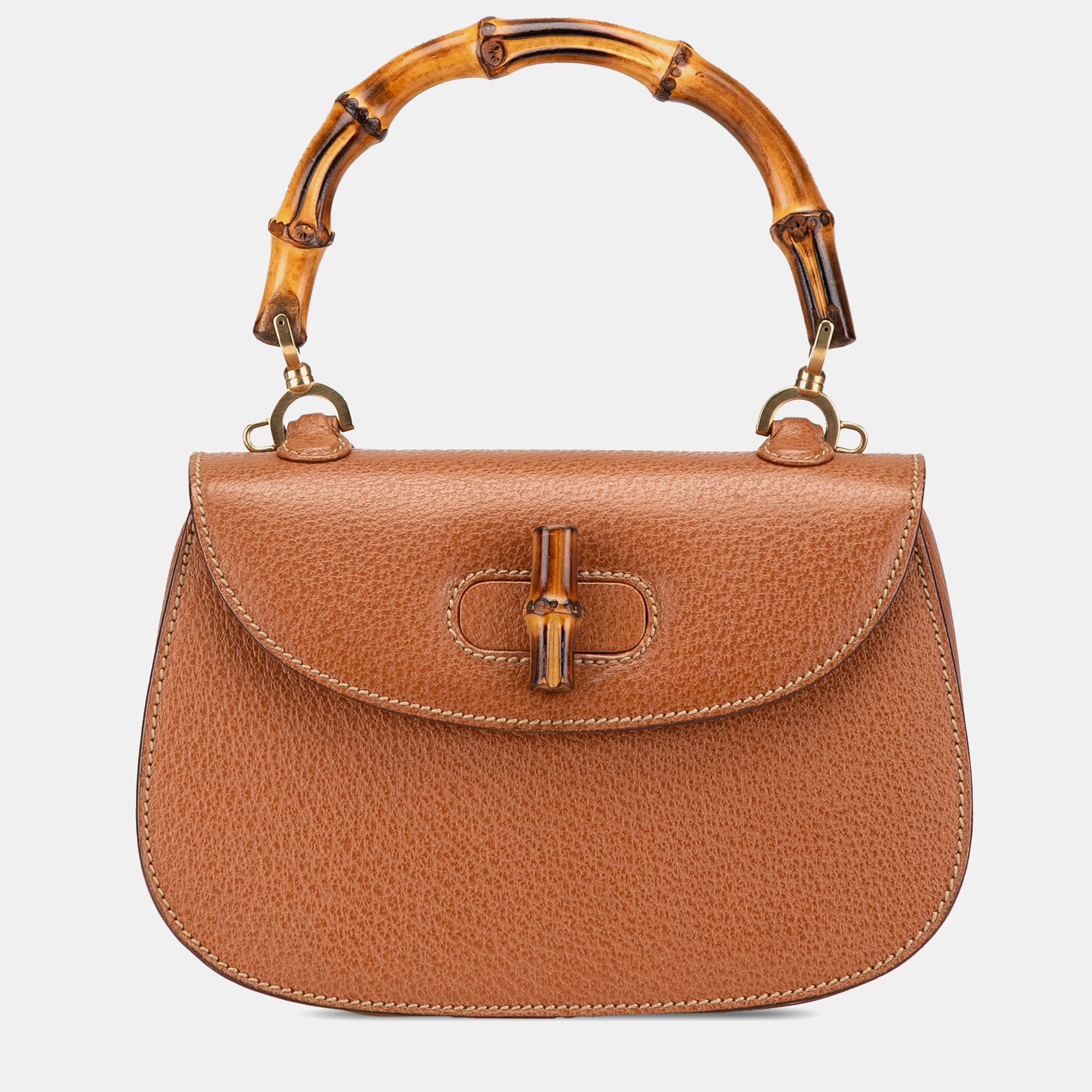 

Gucci Brown Calfskin Bamboo Night