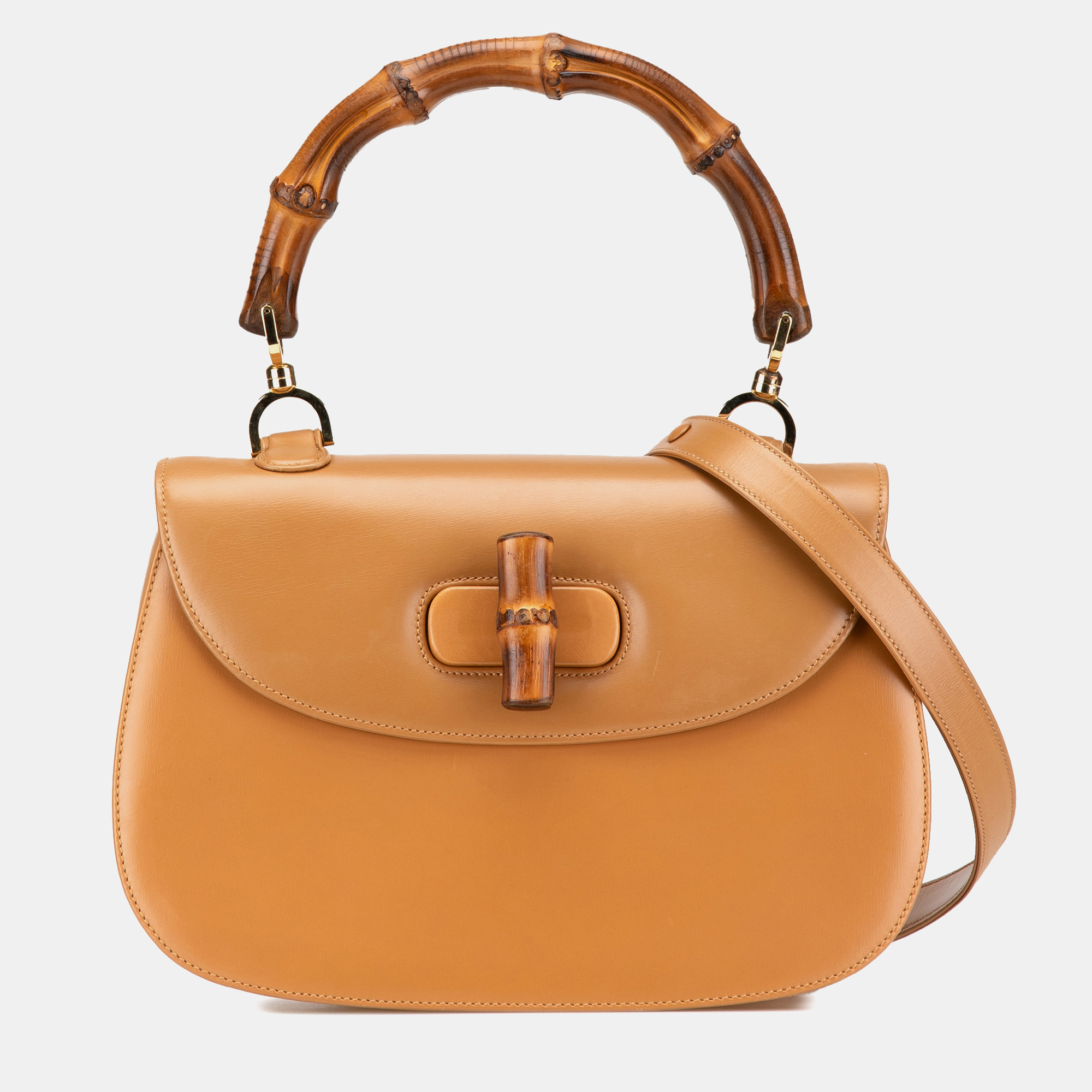 

Gucci Brown Calfskin Bamboo Night