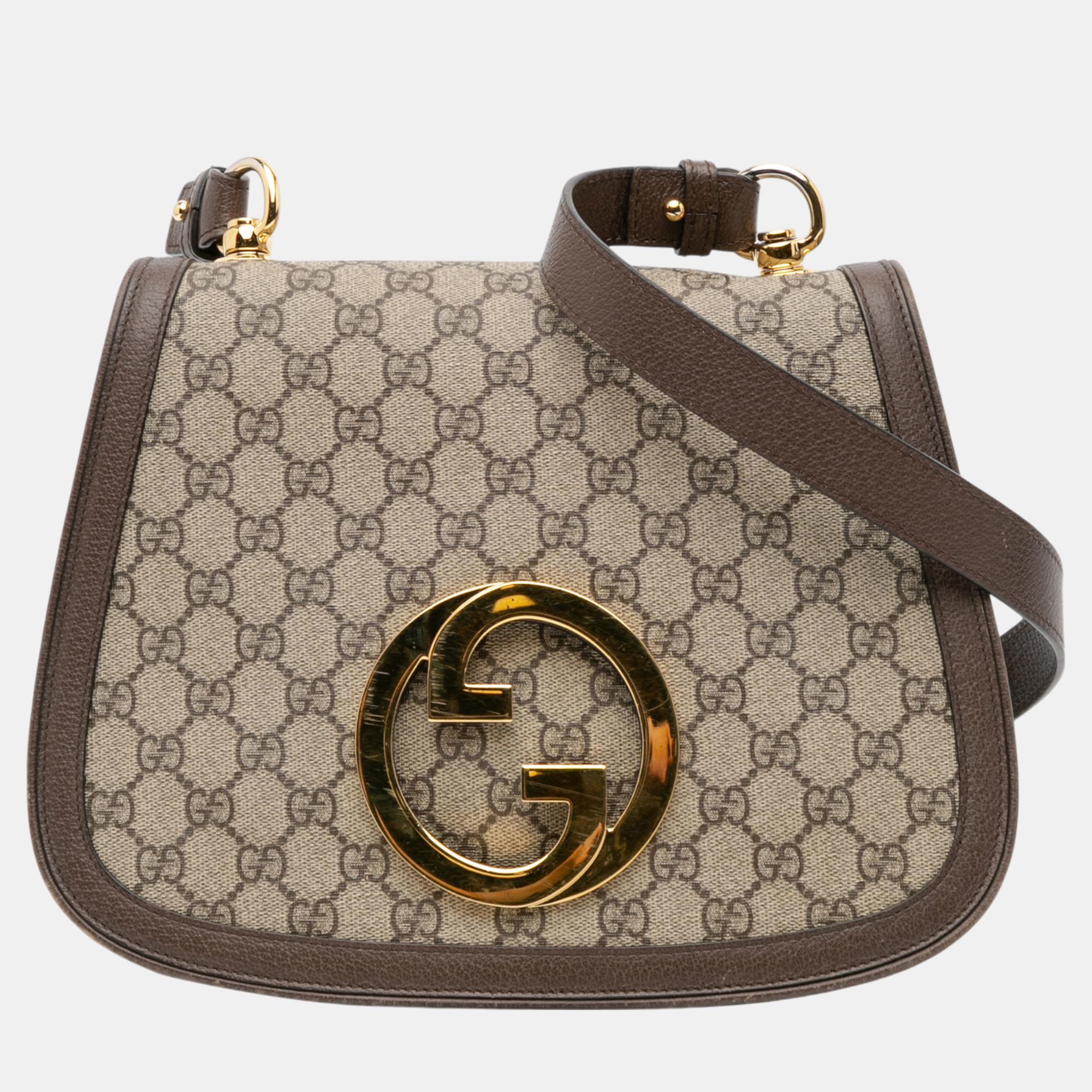 

Gucci Brown Medium GG Supreme Blondie Crossbody