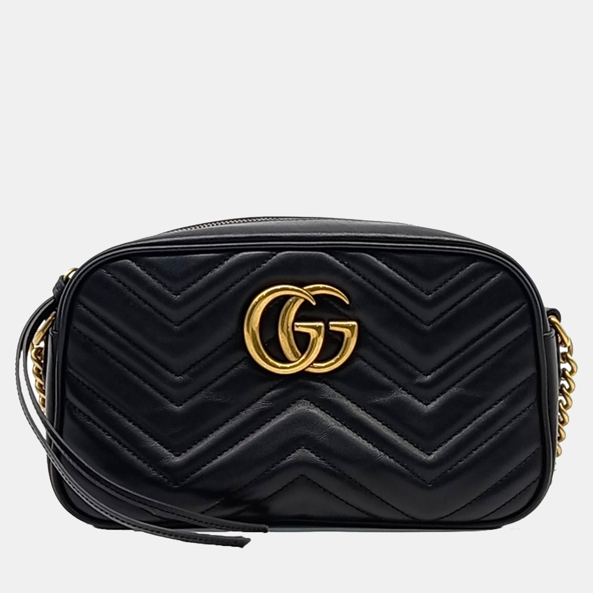 

Gucci Black Leather Marmont crossbody Bag