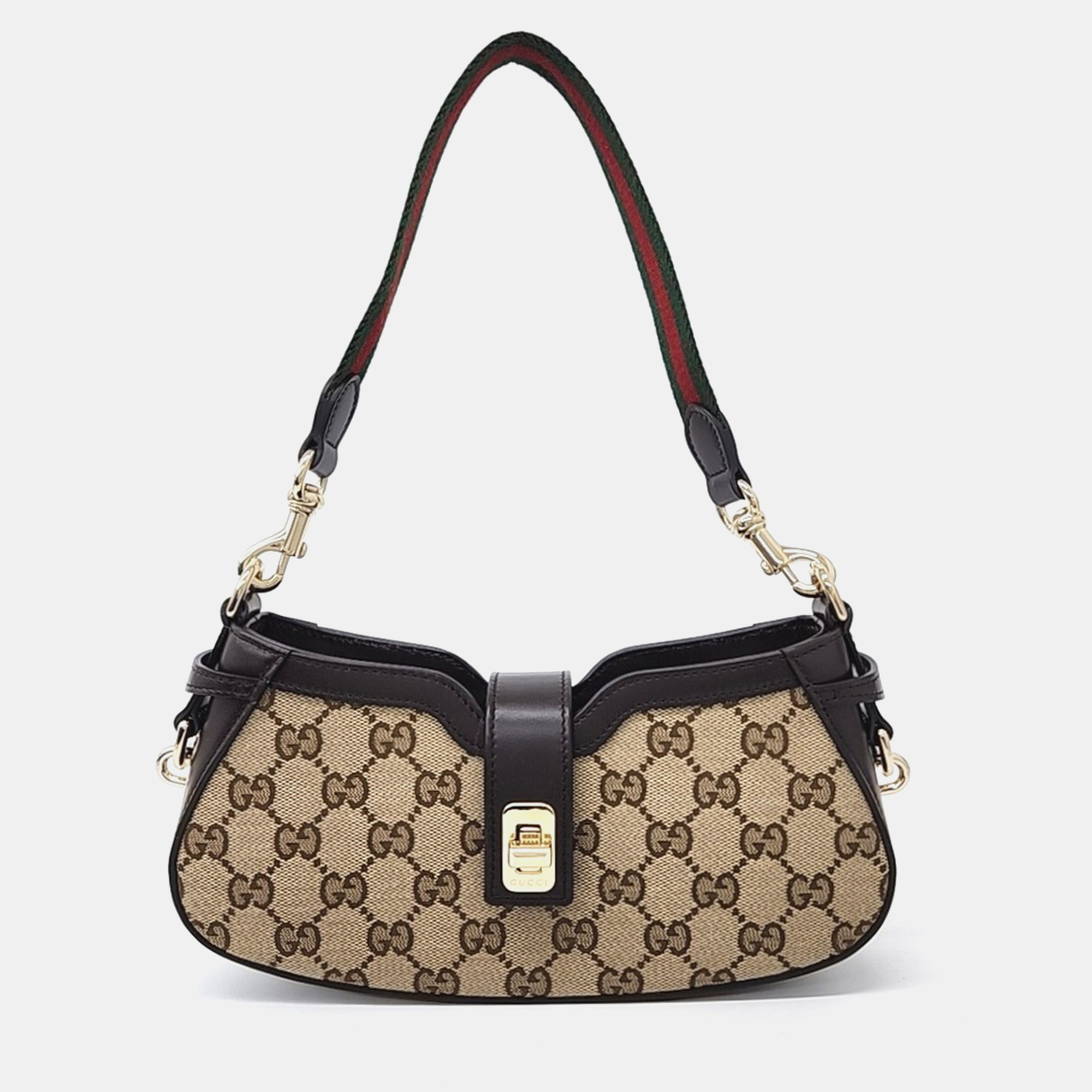

Gucci Beige Canvas and Leather Moonside Mini Shoulder Bag