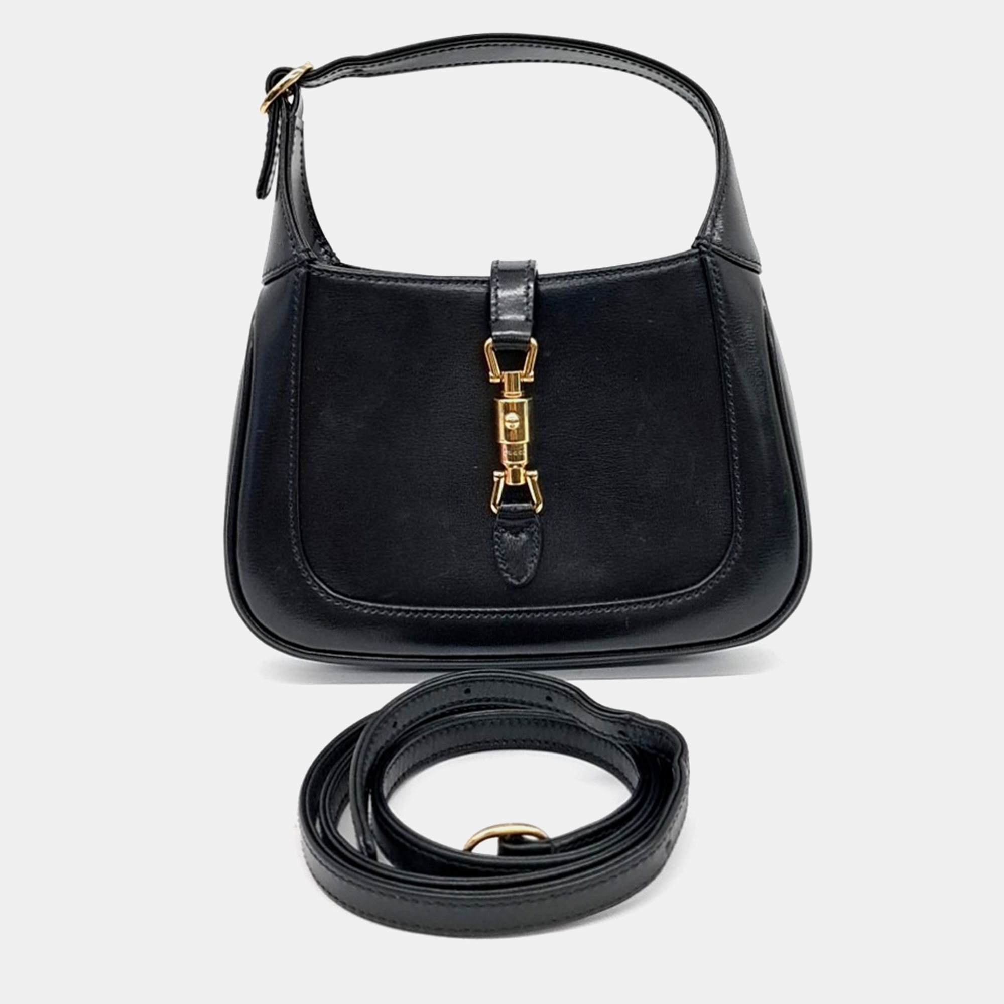 

Gucci Black Leather Jackie 1961 Mini Hobo Bag