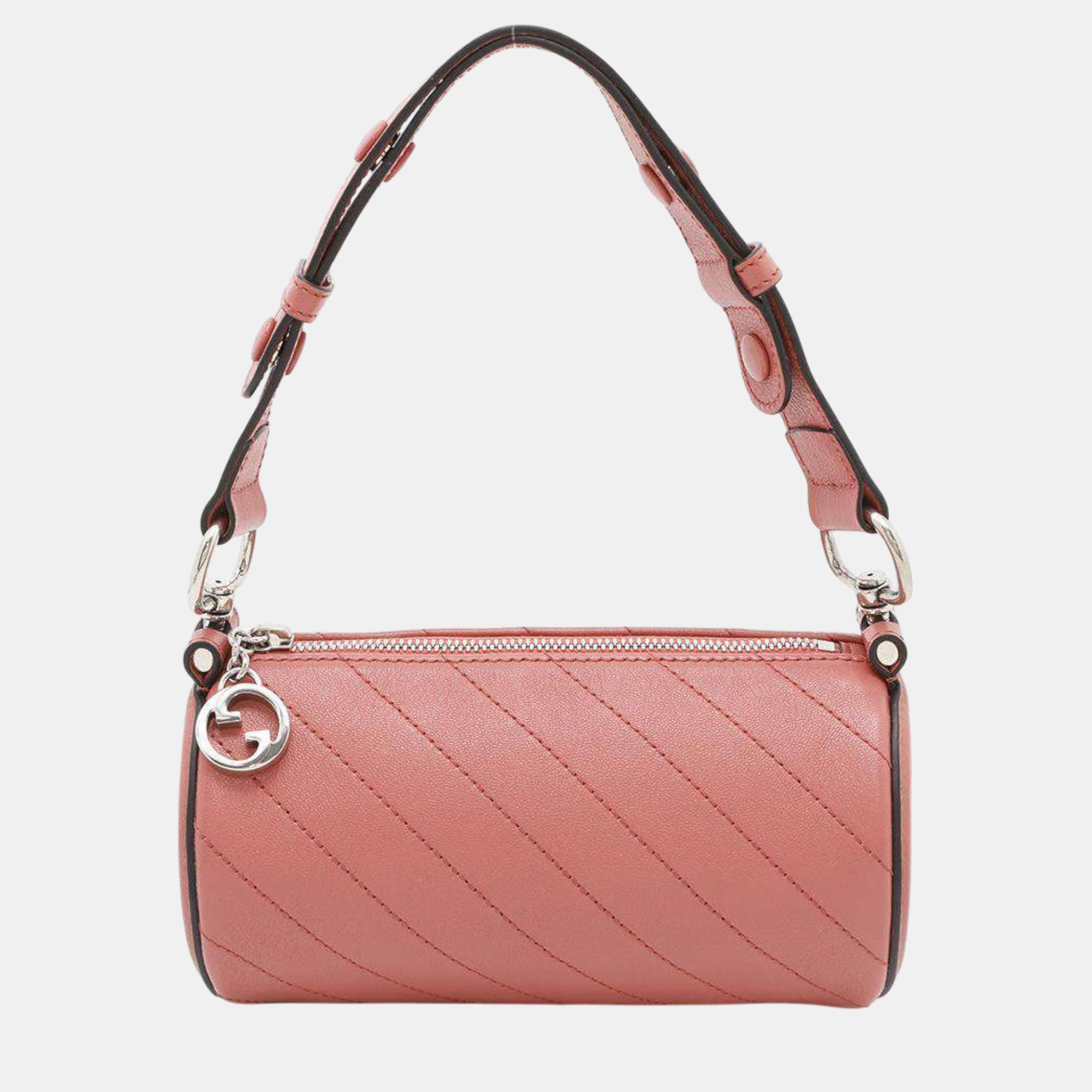 

Gucci Blondie Shoulder Bag Pink Leather Size Mini