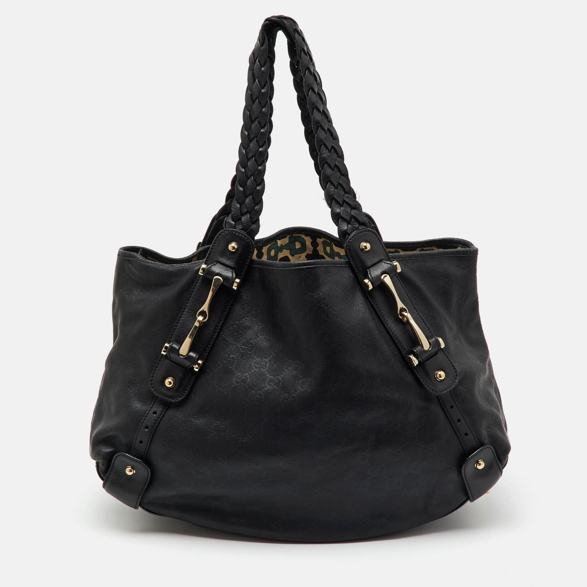

Gucci Black Guccissima Leather Pelham Shoulder Bag