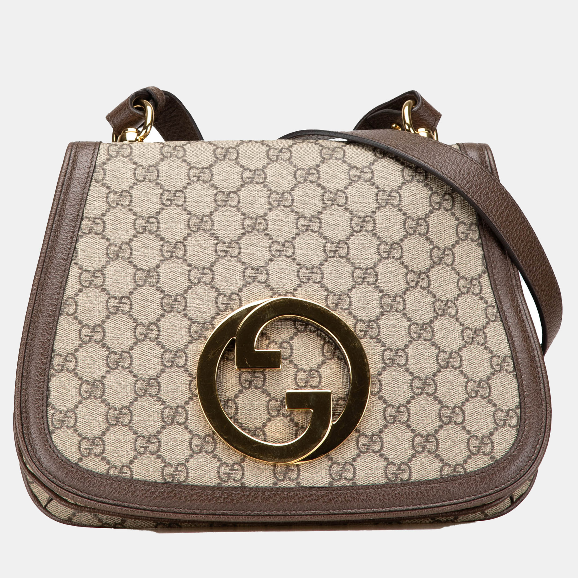 

Gucci Beige Brown Medium GG Supreme Blondie Crossbody
