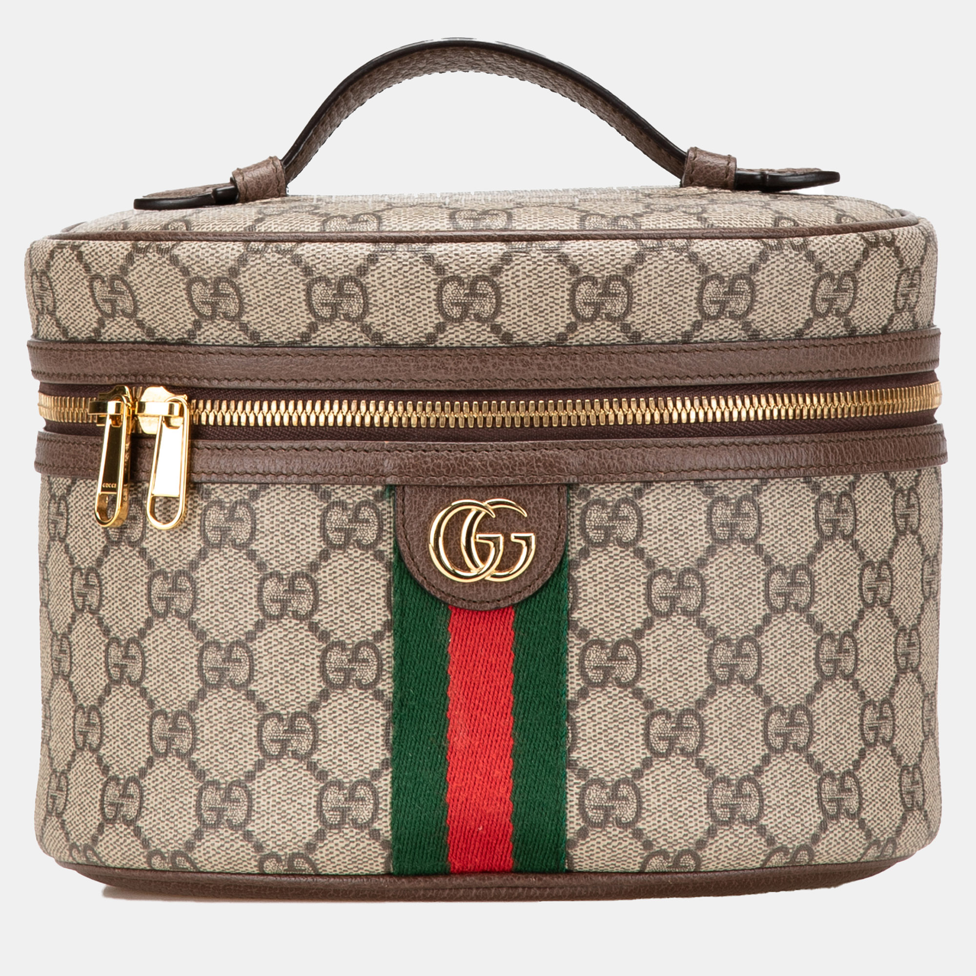 

Gucci Beige GG Supreme Ophidia Vanity Bag
