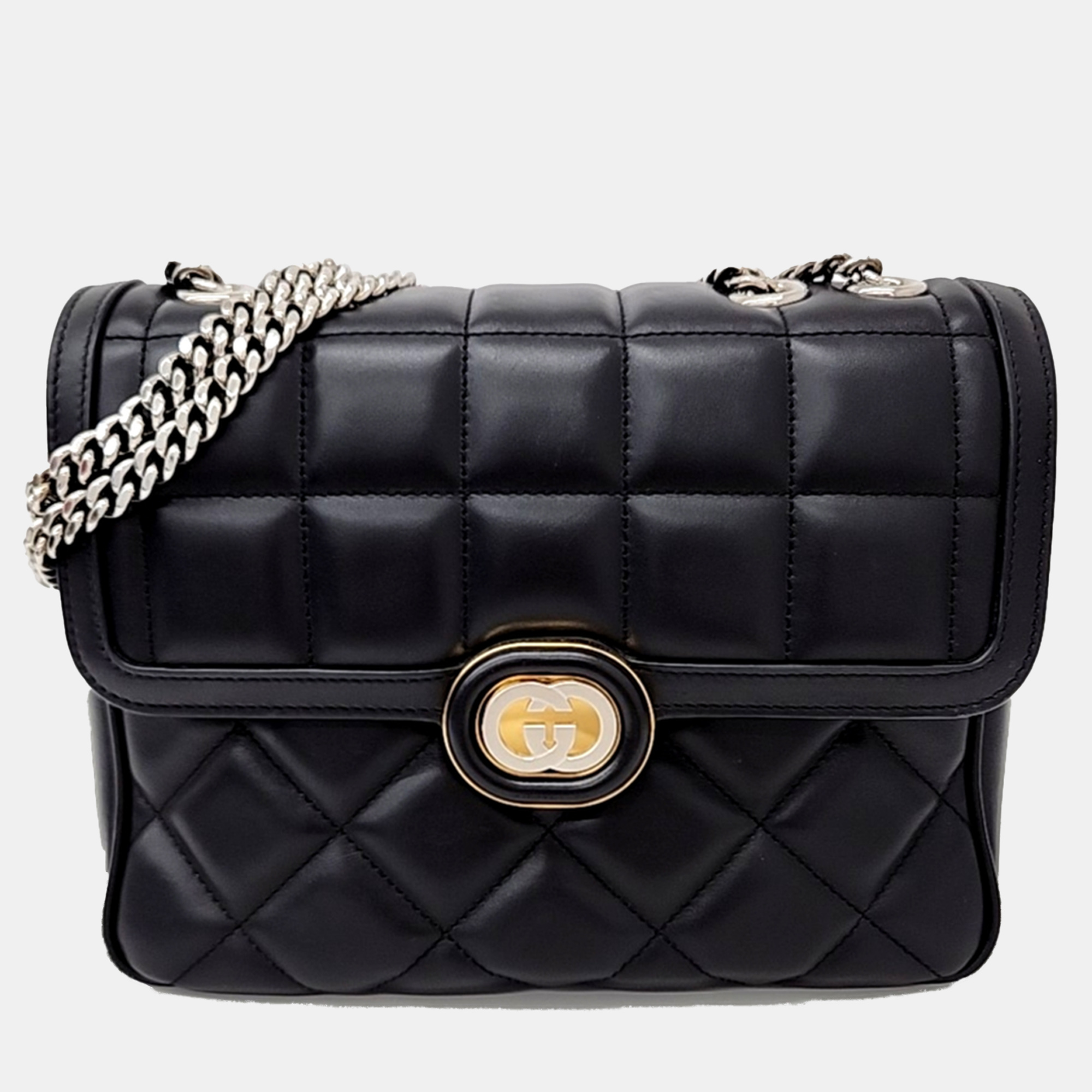 

Gucci Deco Small Shoulder Bag, Black