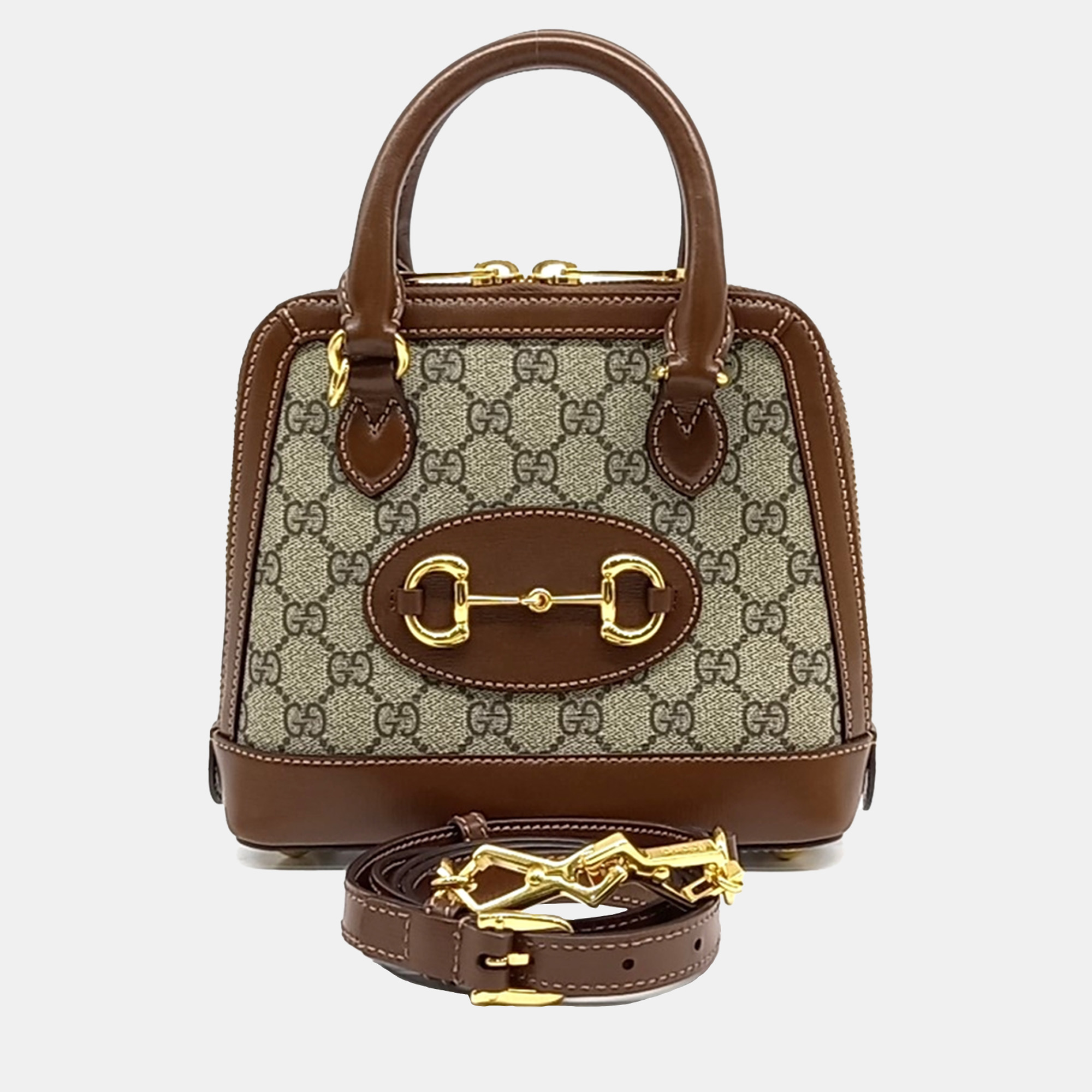 

Gucci Horsebit 1955 Mini Top Handle Bag, Brown