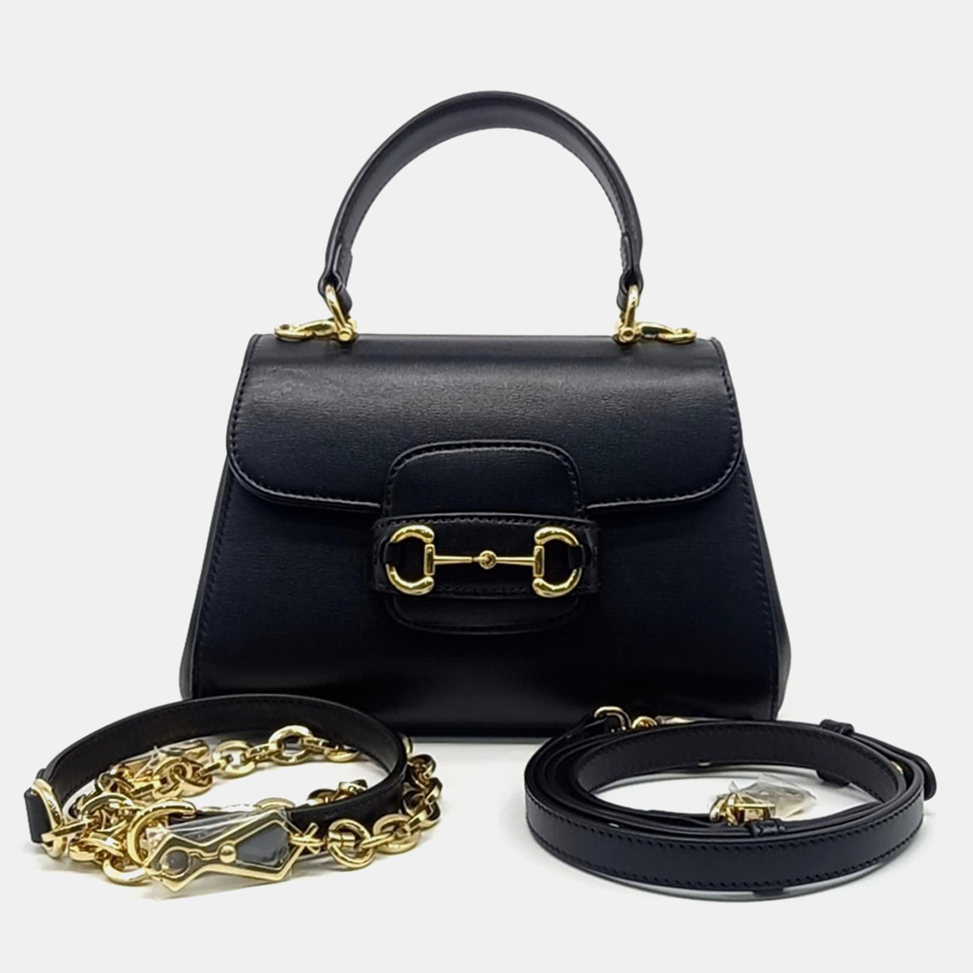 

Gucci Black Leather Horsebit 1955 Mini Bag